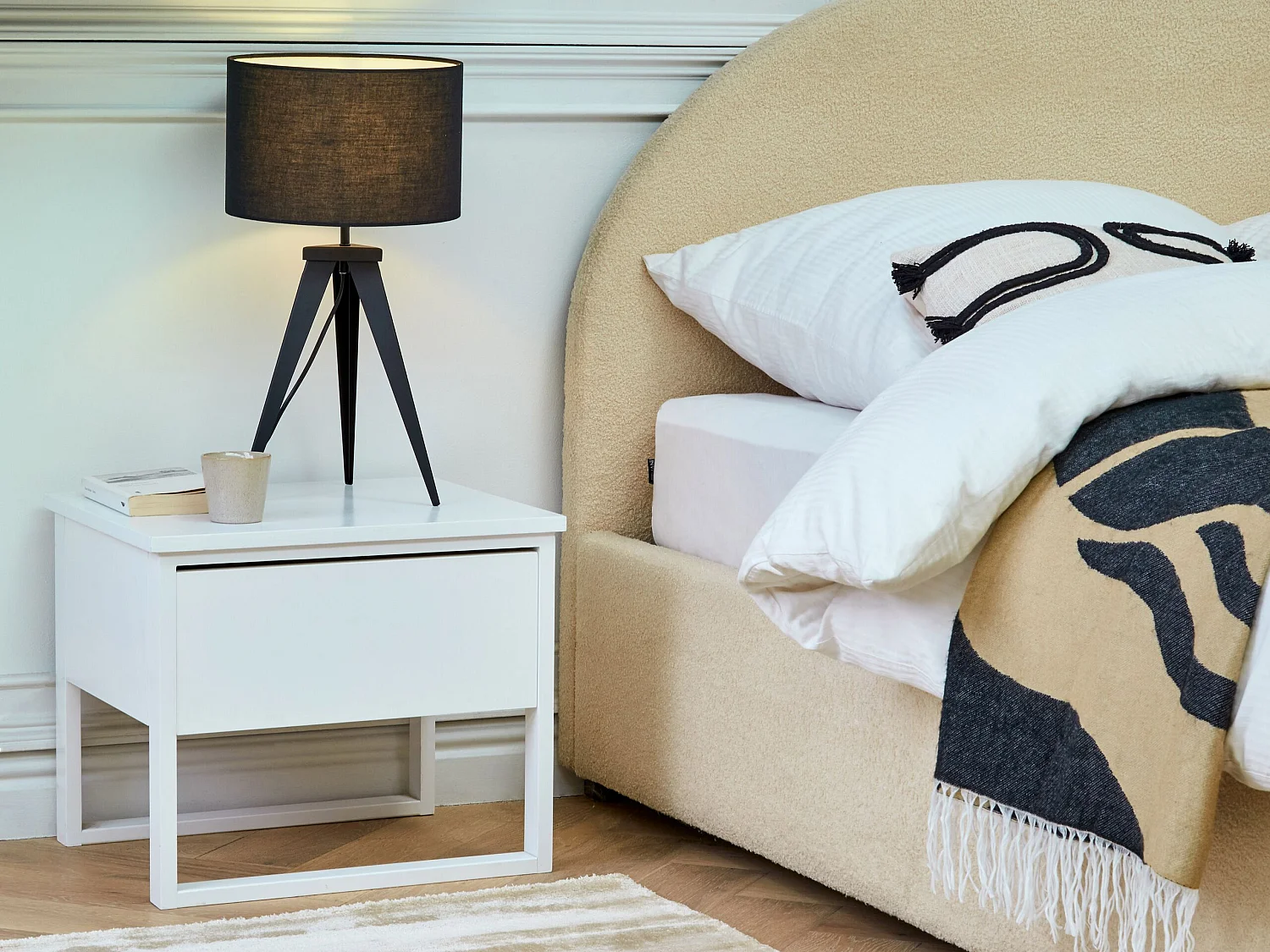 Conjunto de 2 candeeiros de mesa pretos STILETTO