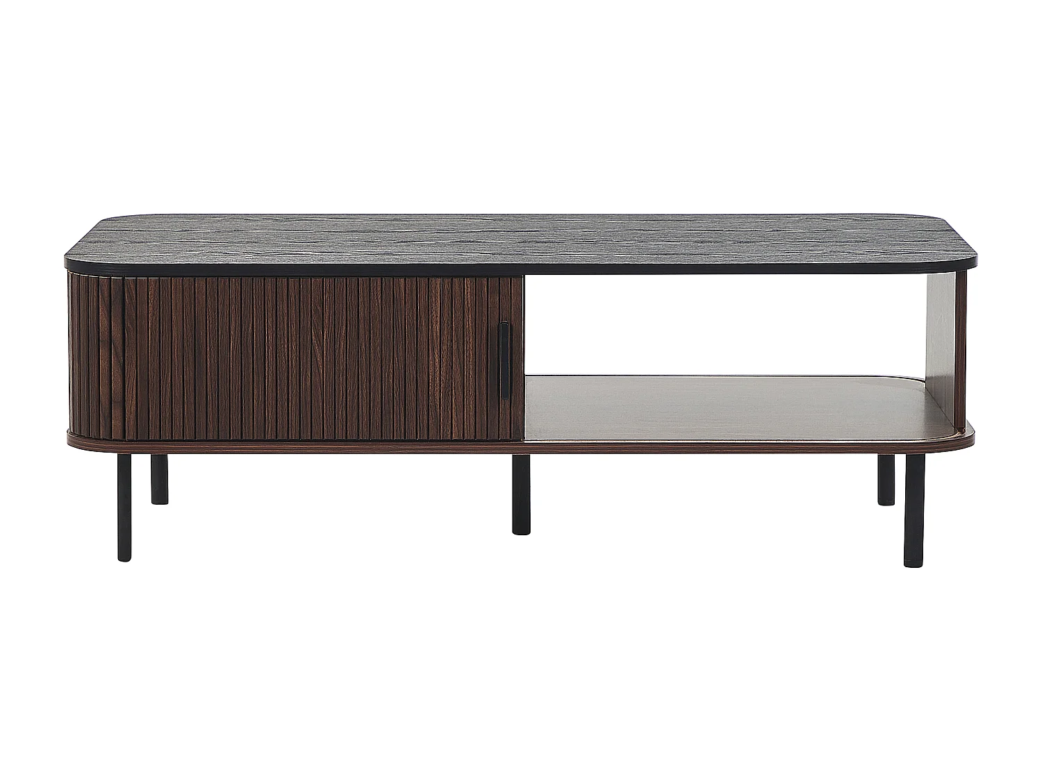 Salontafel JOSE Donkerbruin met opbergruimte