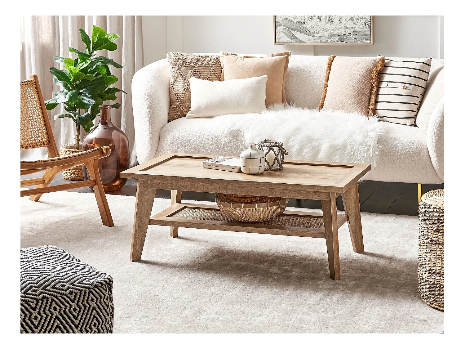 Mesa de centro SIMLA Marrón