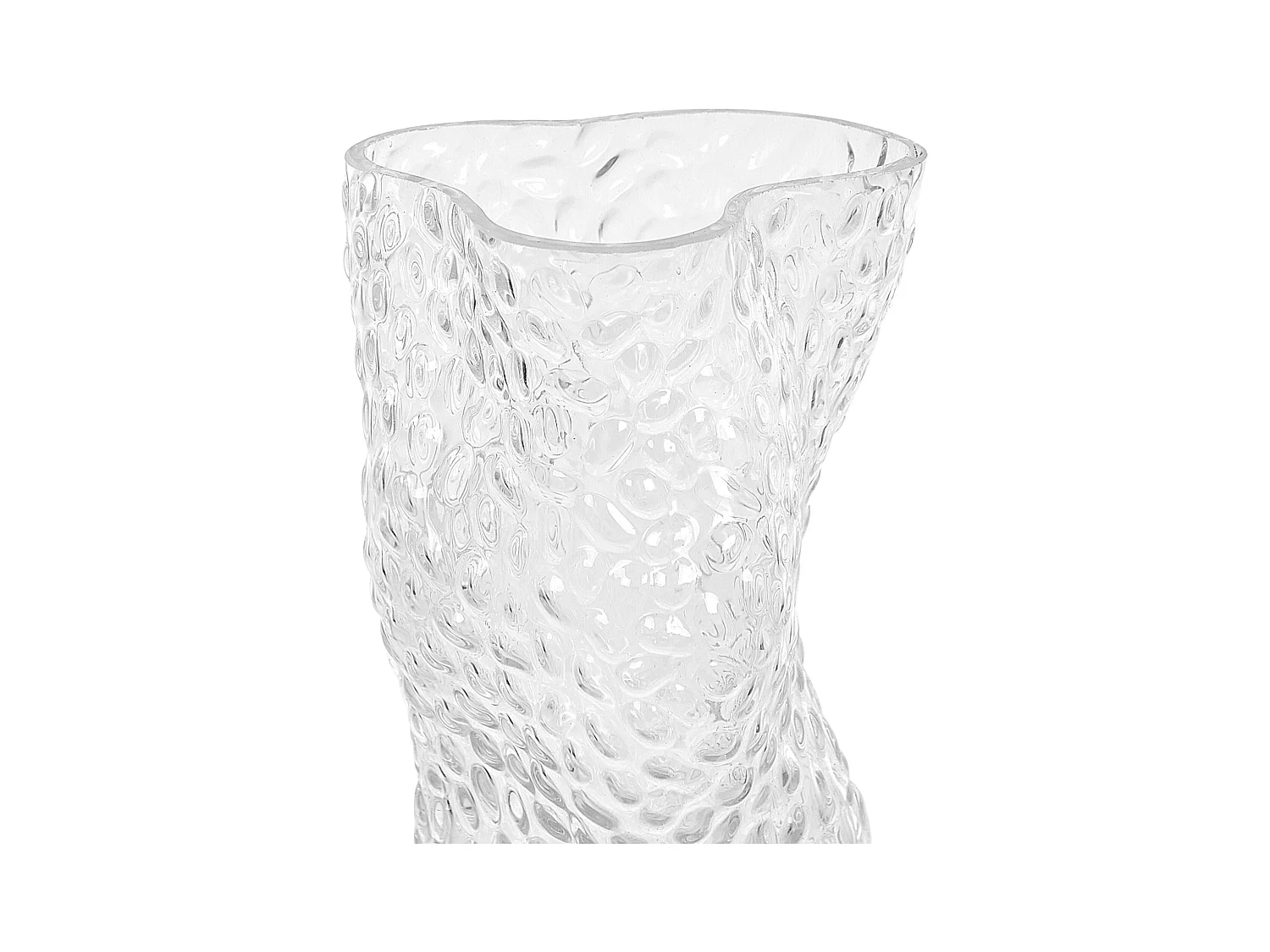 Wazon na kwiaty ELATOS Szkło 23 cm Przezroczysty