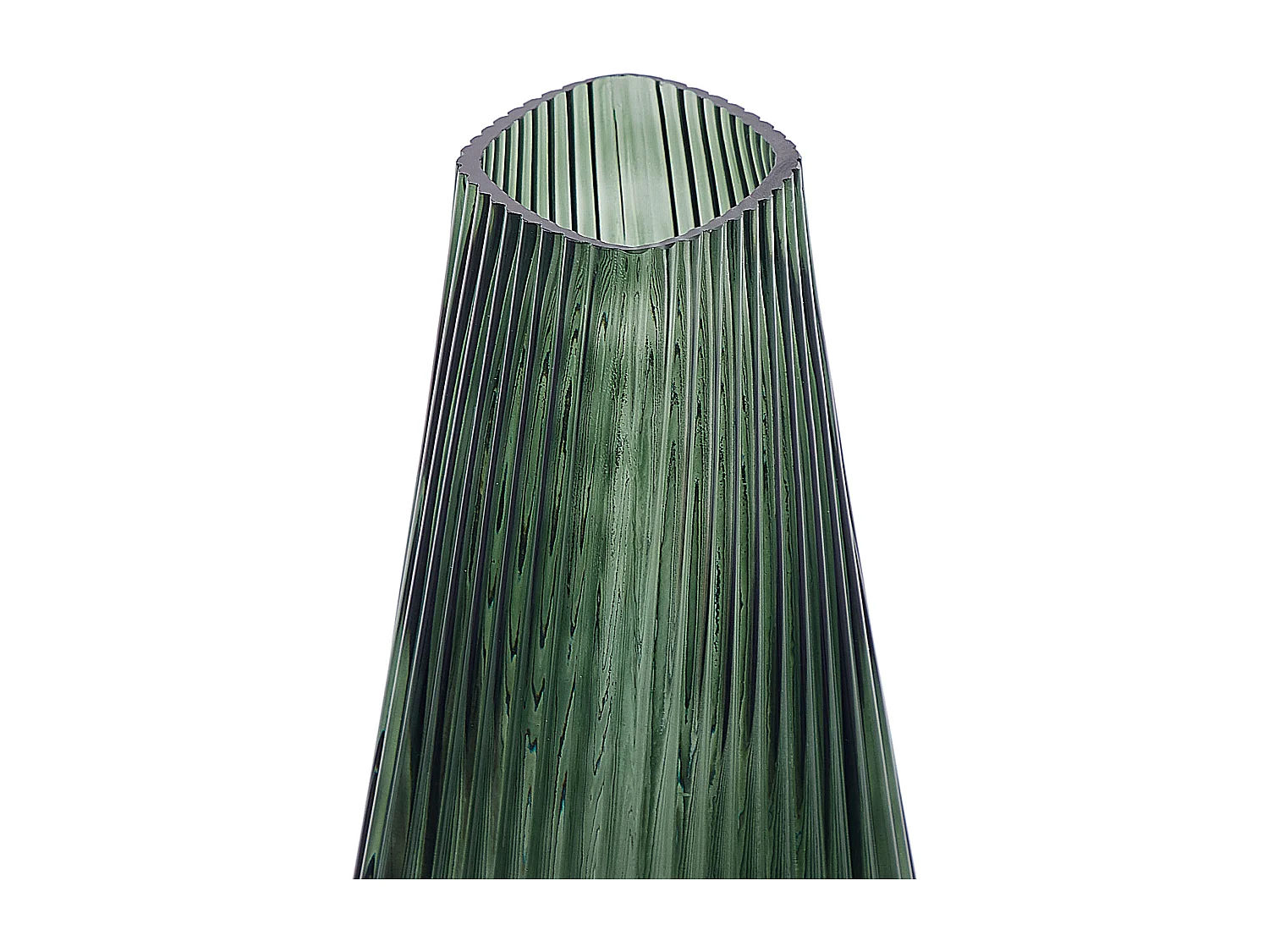 Blumenvase MARPISSA Glas 26 cm Dunkelgrün