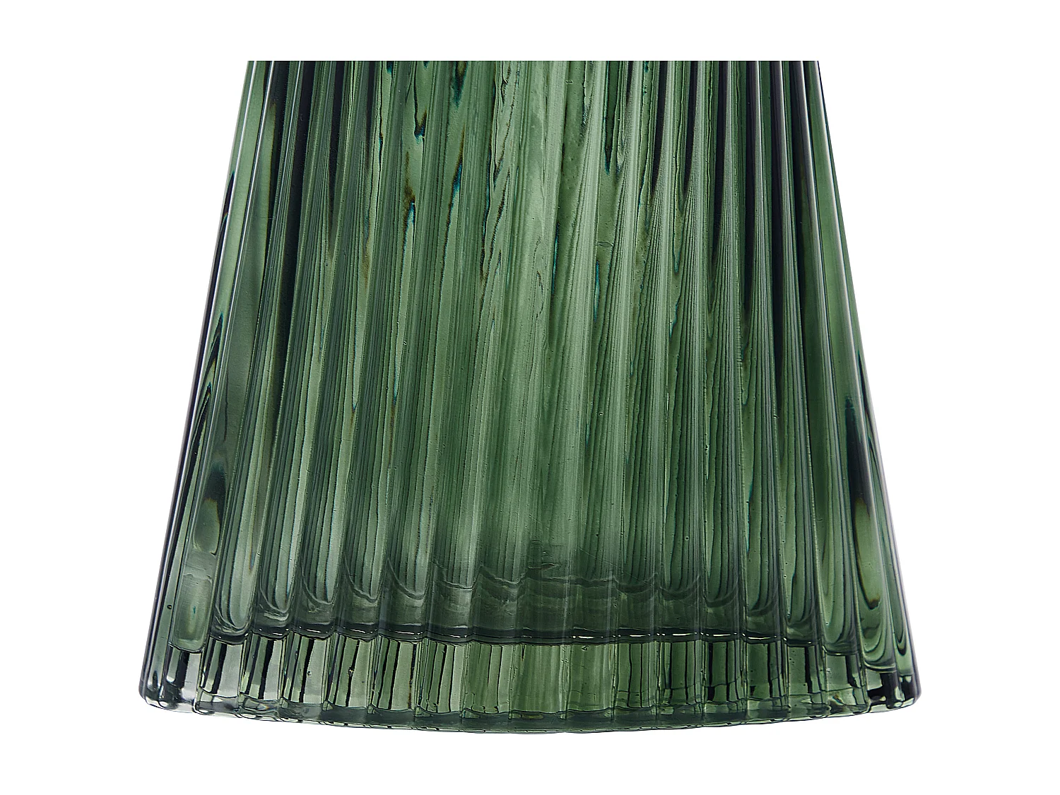 Blumenvase MARPISSA Glas 26 cm Dunkelgrün
