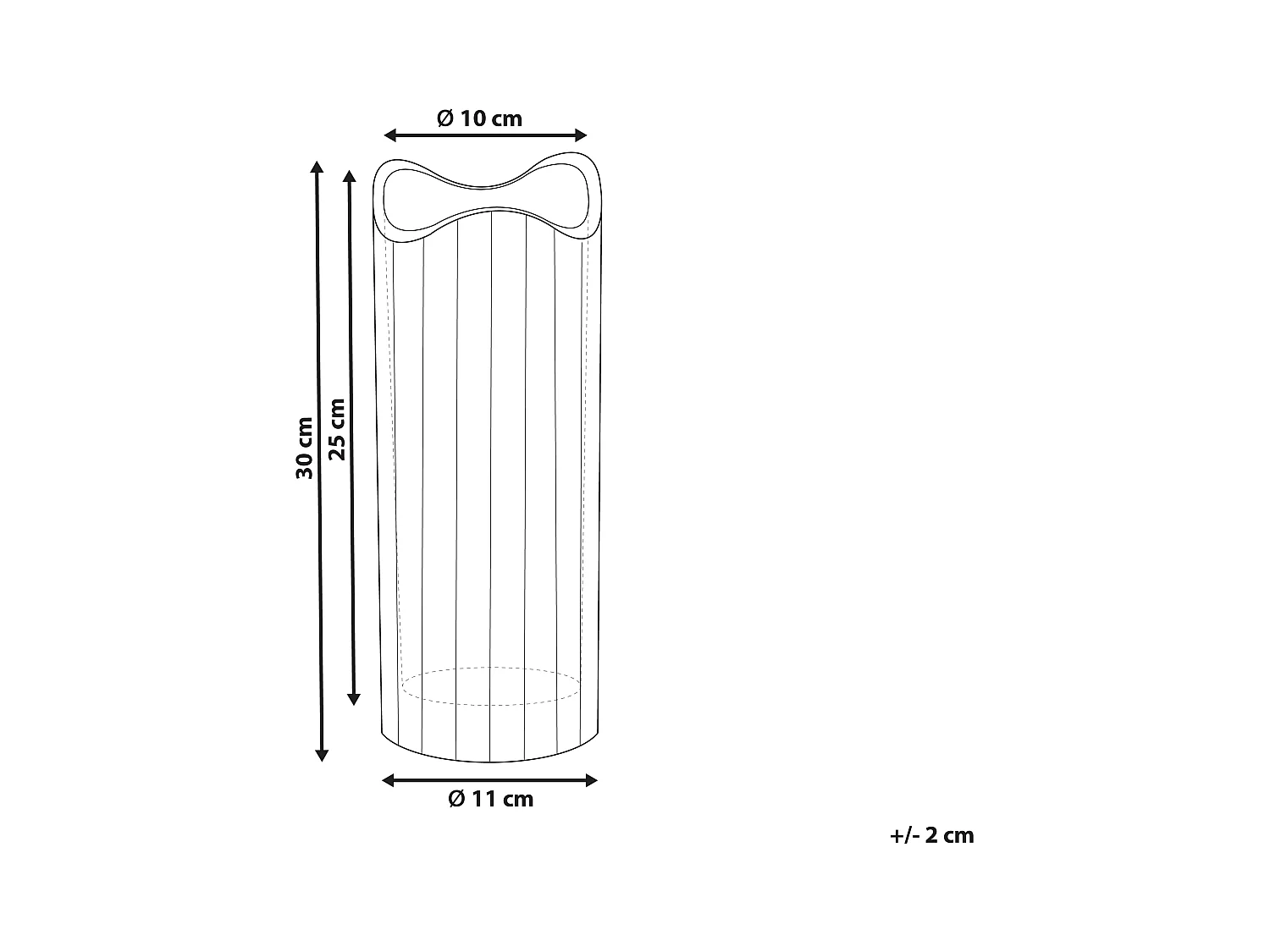 Wazon na kwiaty PERDIKI Szkło 30 cm Różowy