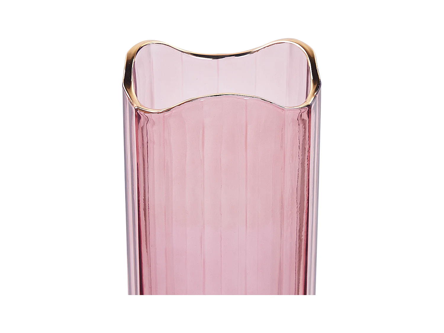 Wazon na kwiaty PERDIKI Szkło 30 cm Różowy
