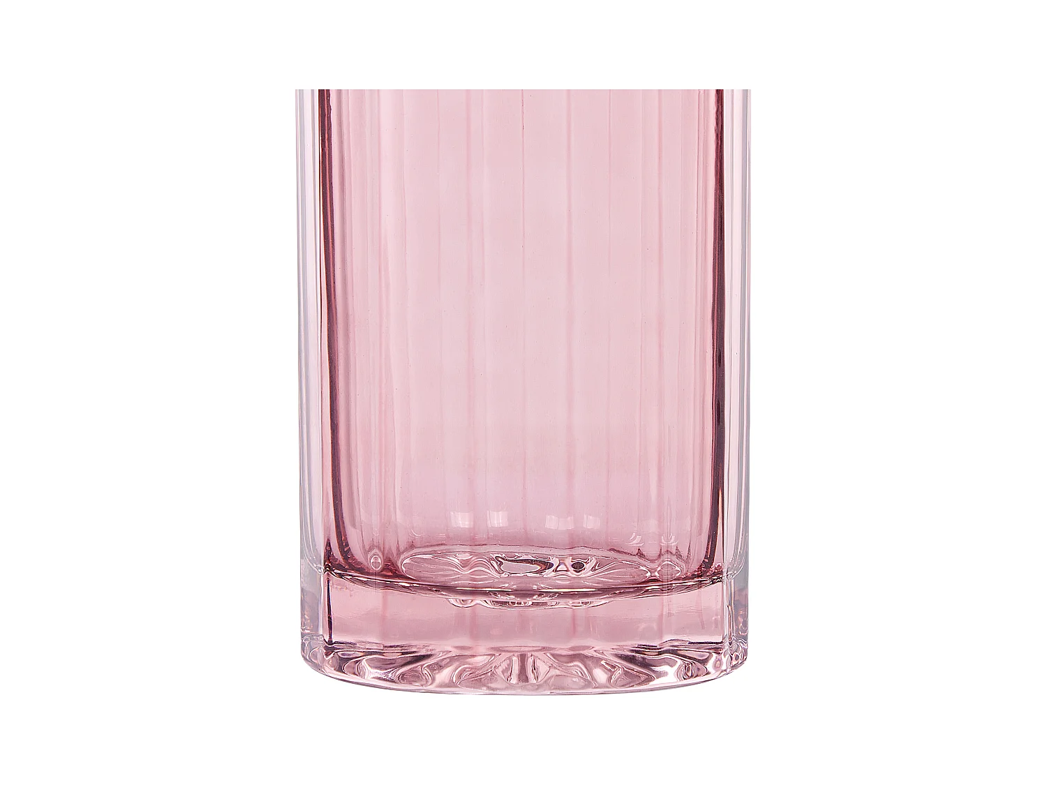 Wazon na kwiaty PERDIKI Szkło 30 cm Różowy