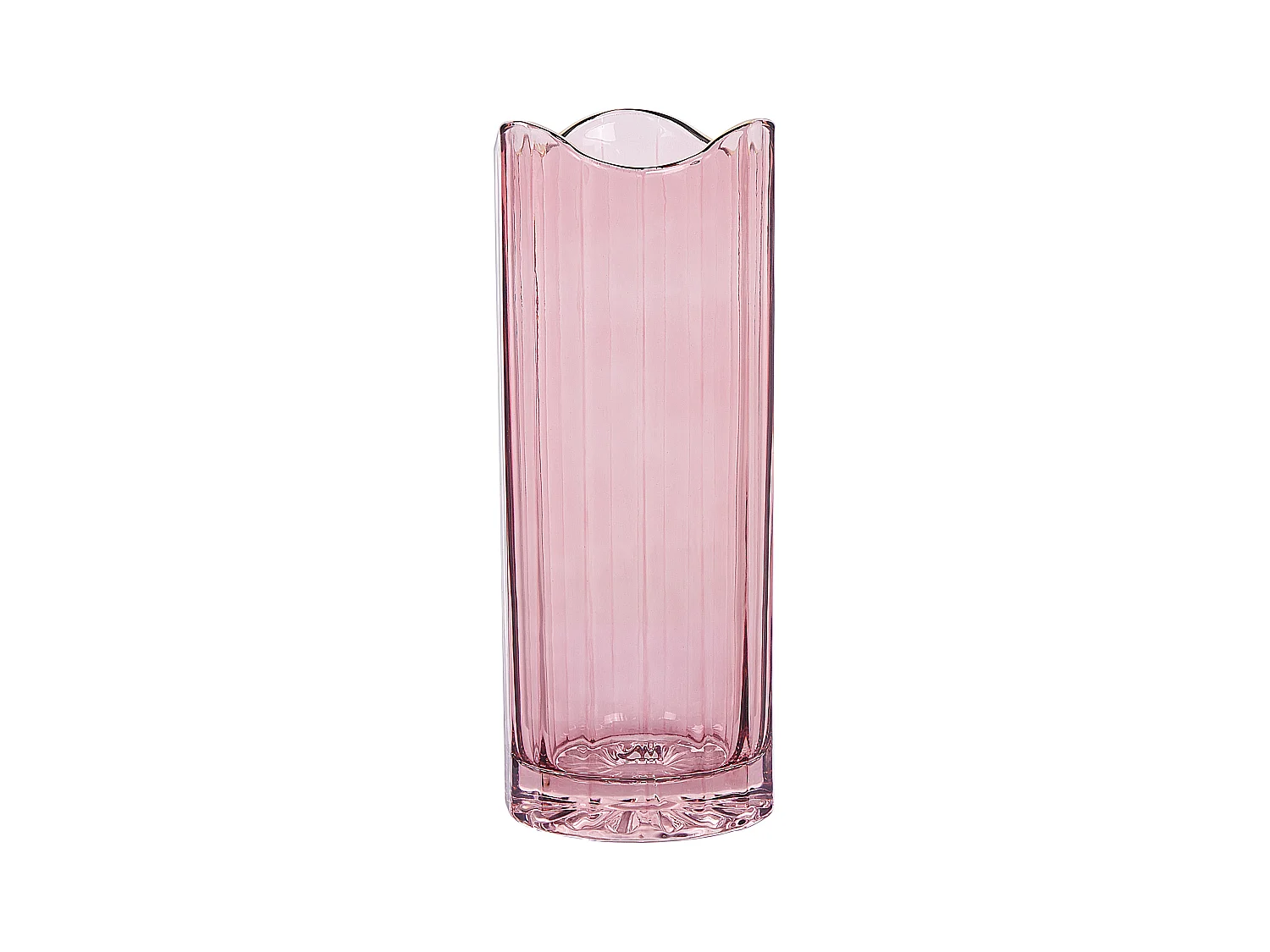 Jarrón para flores PERDIKI Vidrio 30 cm Rosa