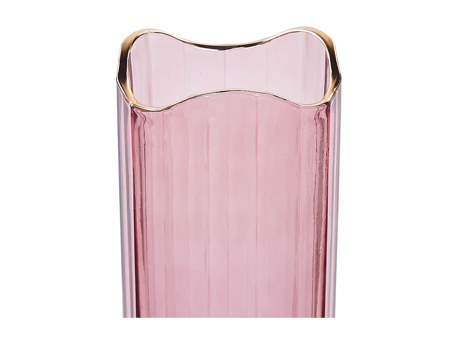 Jarro de flores PERDIKI Vidro 30 cm Rosa