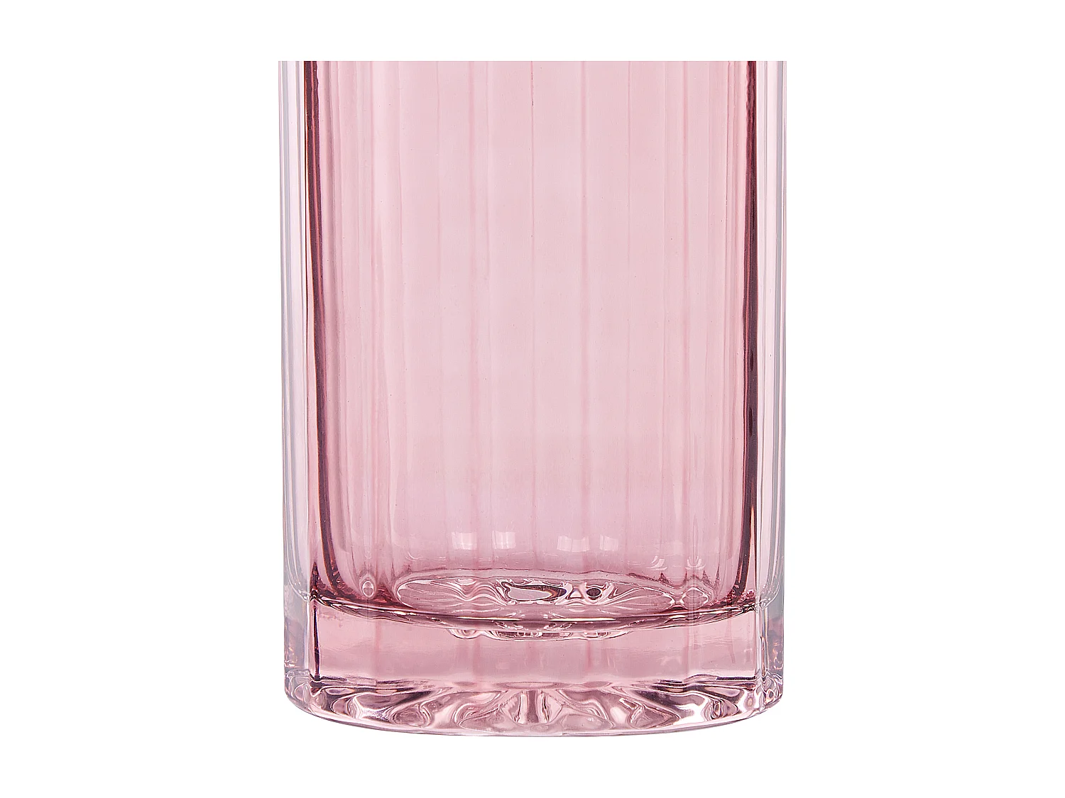 Jarro de flores PERDIKI Vidro 30 cm Rosa