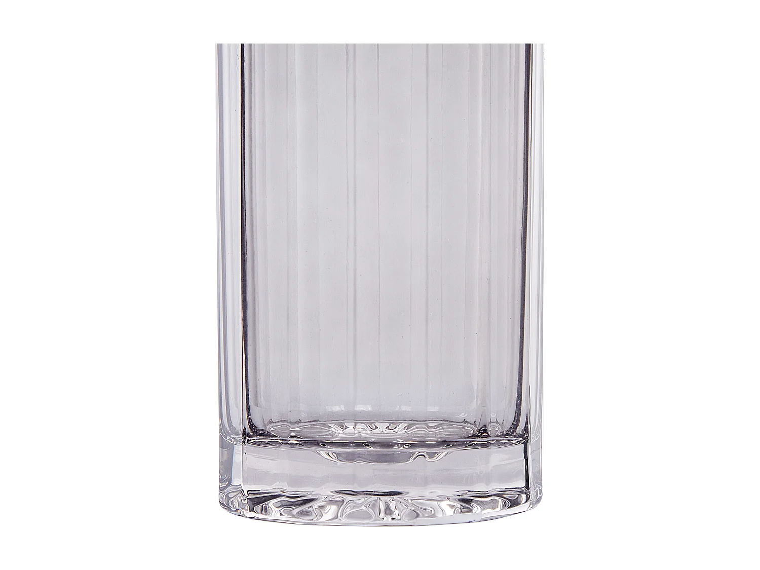 Vase à fleurs PERDIKI Verre 30 cm Gris