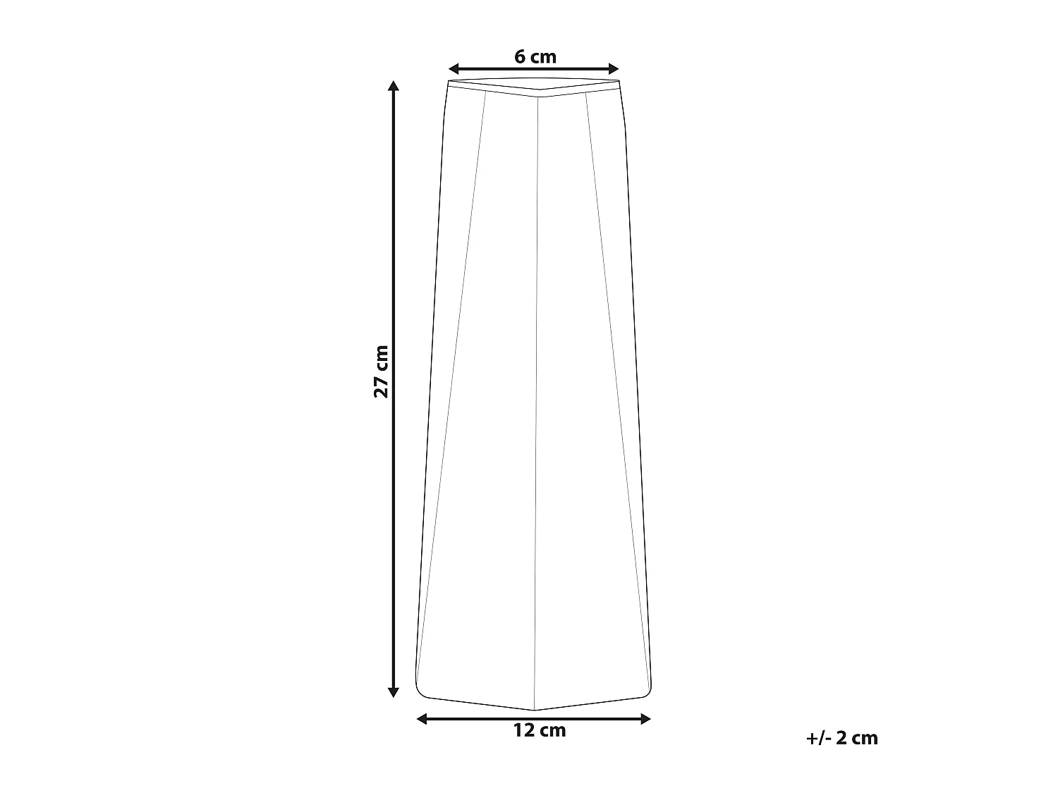Wazon na kwiaty LILAIA Szkło 27 cm Szary