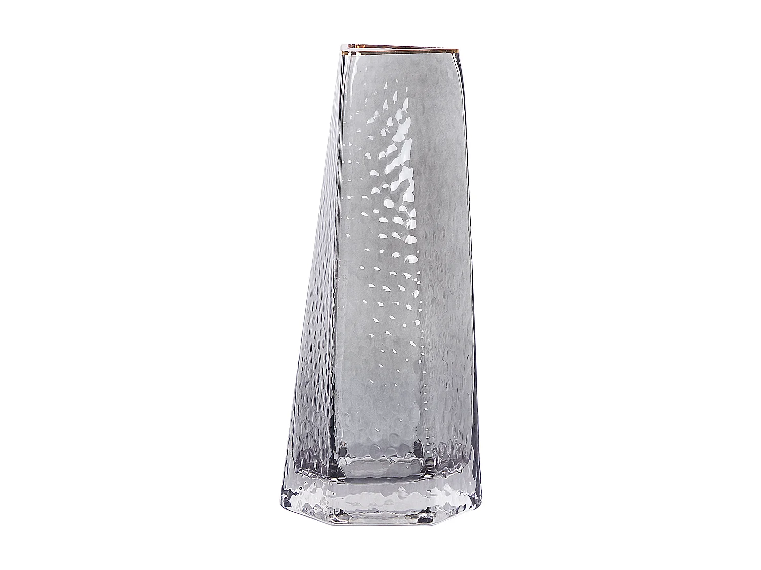 Vase à fleurs LILAIA Verre 27 cm Gris
