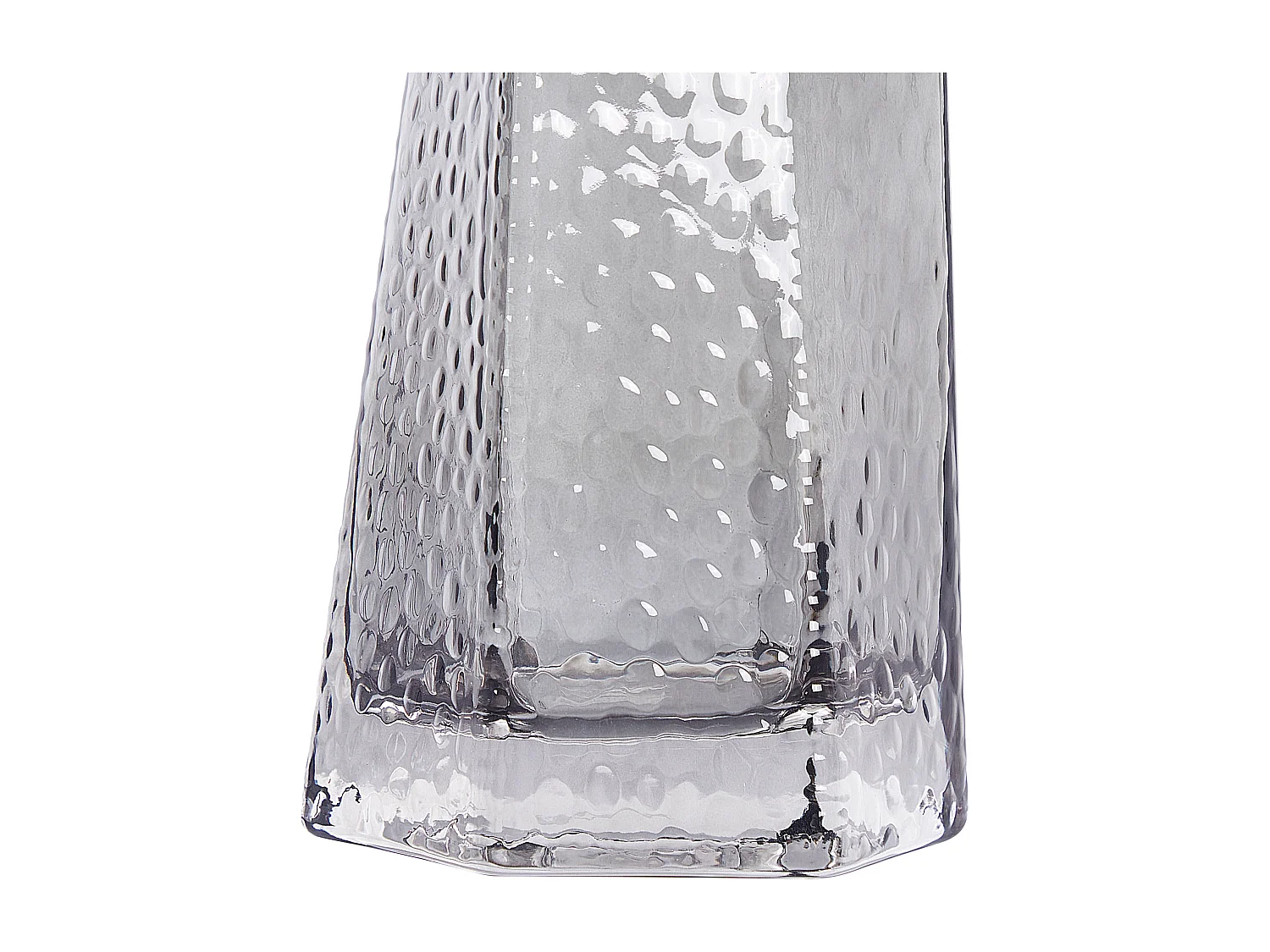 Vase à fleurs LILAIA Verre 27 cm Gris