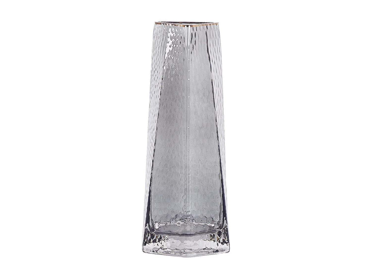 Vase à fleurs LILAIA Verre 27 cm Gris