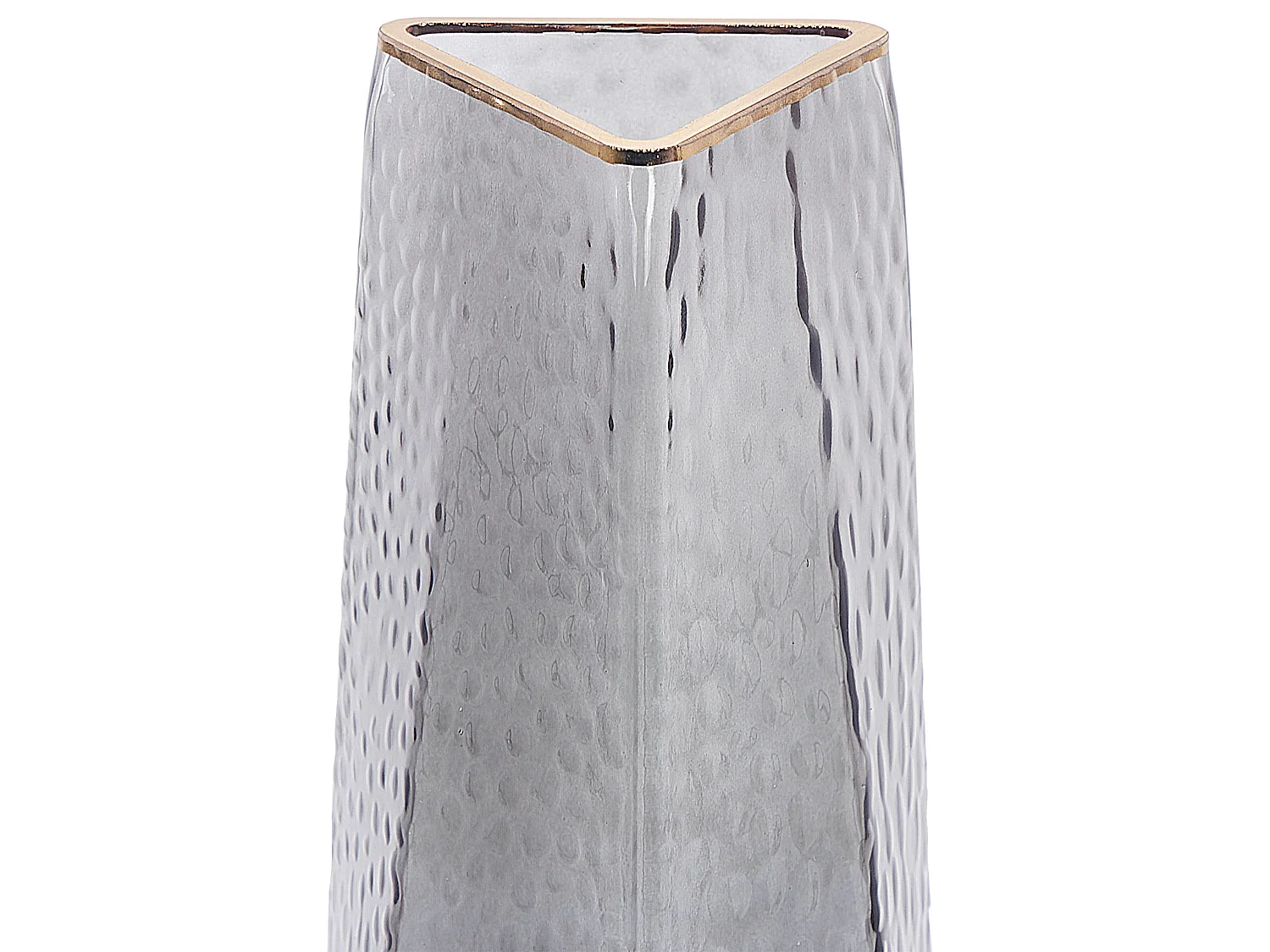 Blumenvase LILAIA Glas 27 cm Grau