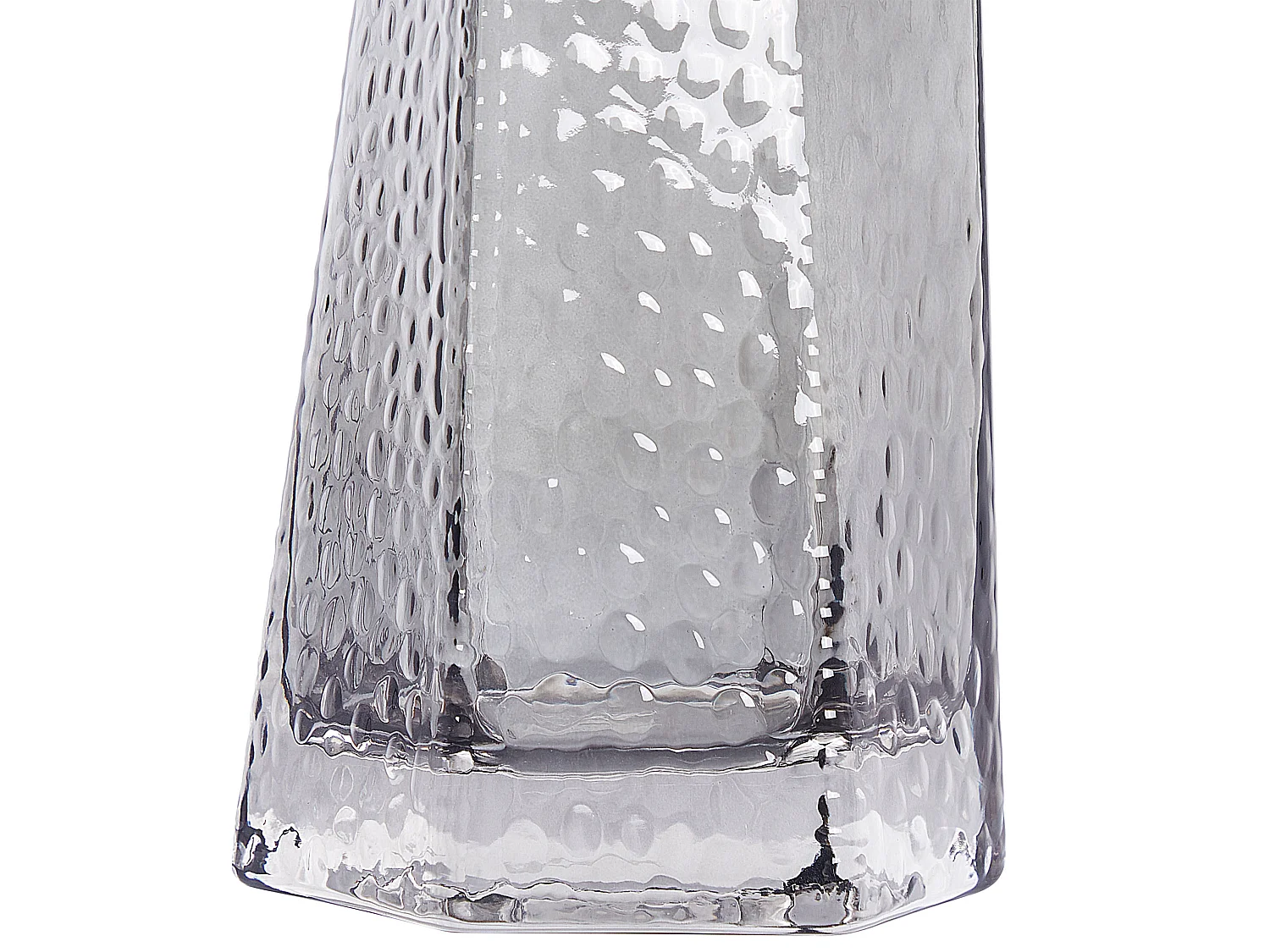 Blumenvase LILAIA Glas 27 cm Grau
