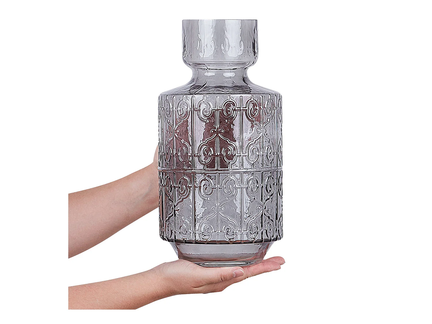 Vaso da fiori DIKELLA Vetro 33 cm Grigio