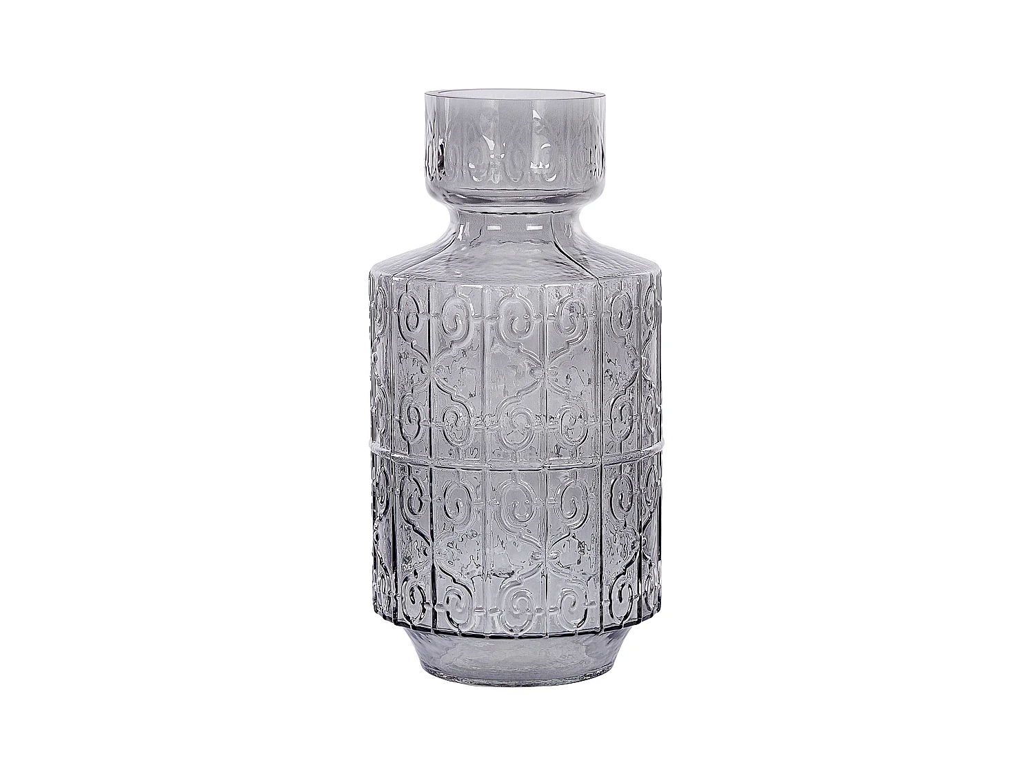 Vase à fleurs DIKELLA Verre 33 cm Gris