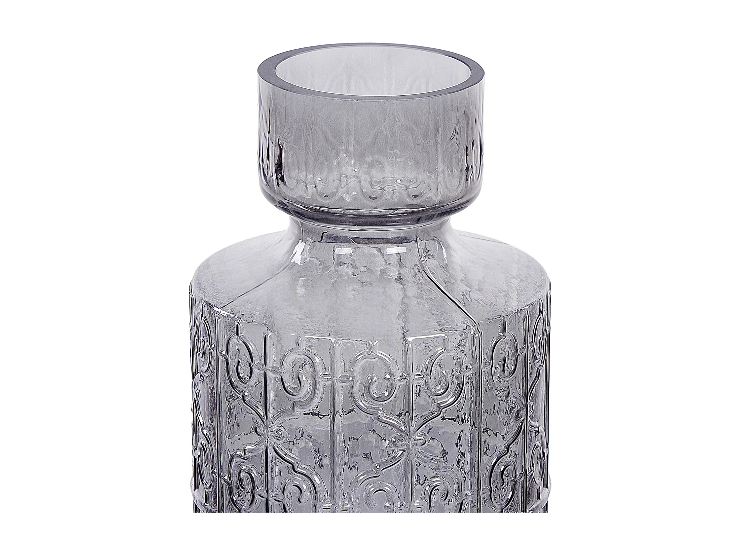 Vase à fleurs DIKELLA Verre 33 cm Gris