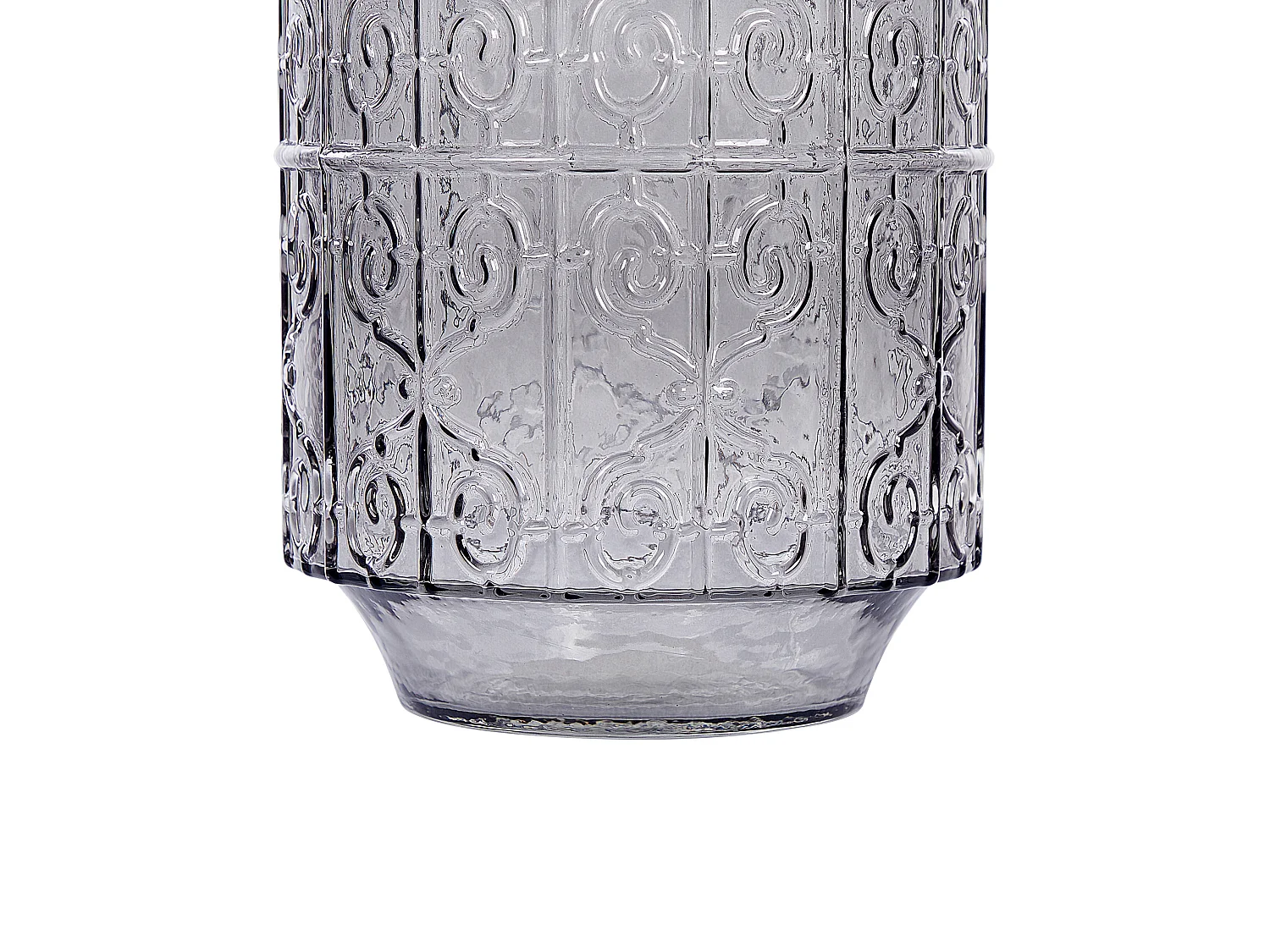 Jarro de flores DIKELLA Vidro 33 cm Cinzento