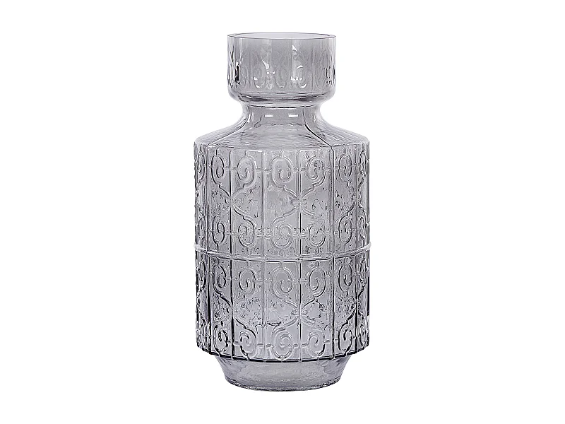 Vase à fleurs DIKELLA Verre 33 cm Gris