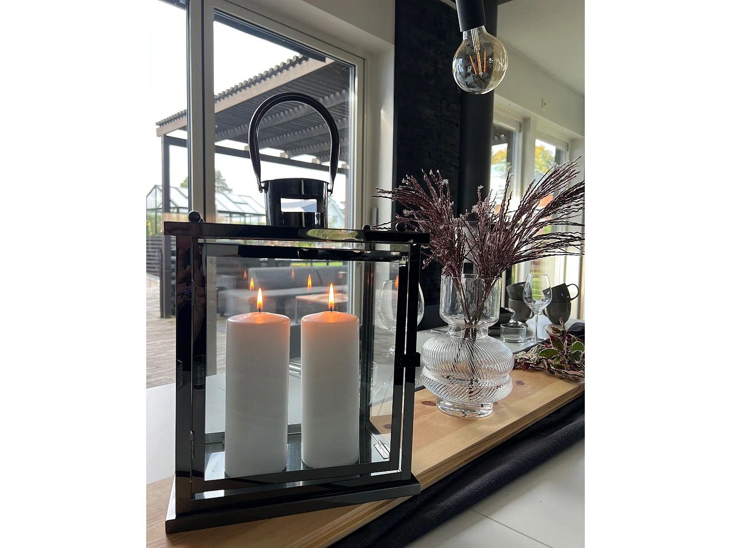 Blumenvase RODIA Glas 24 cm Transparent
