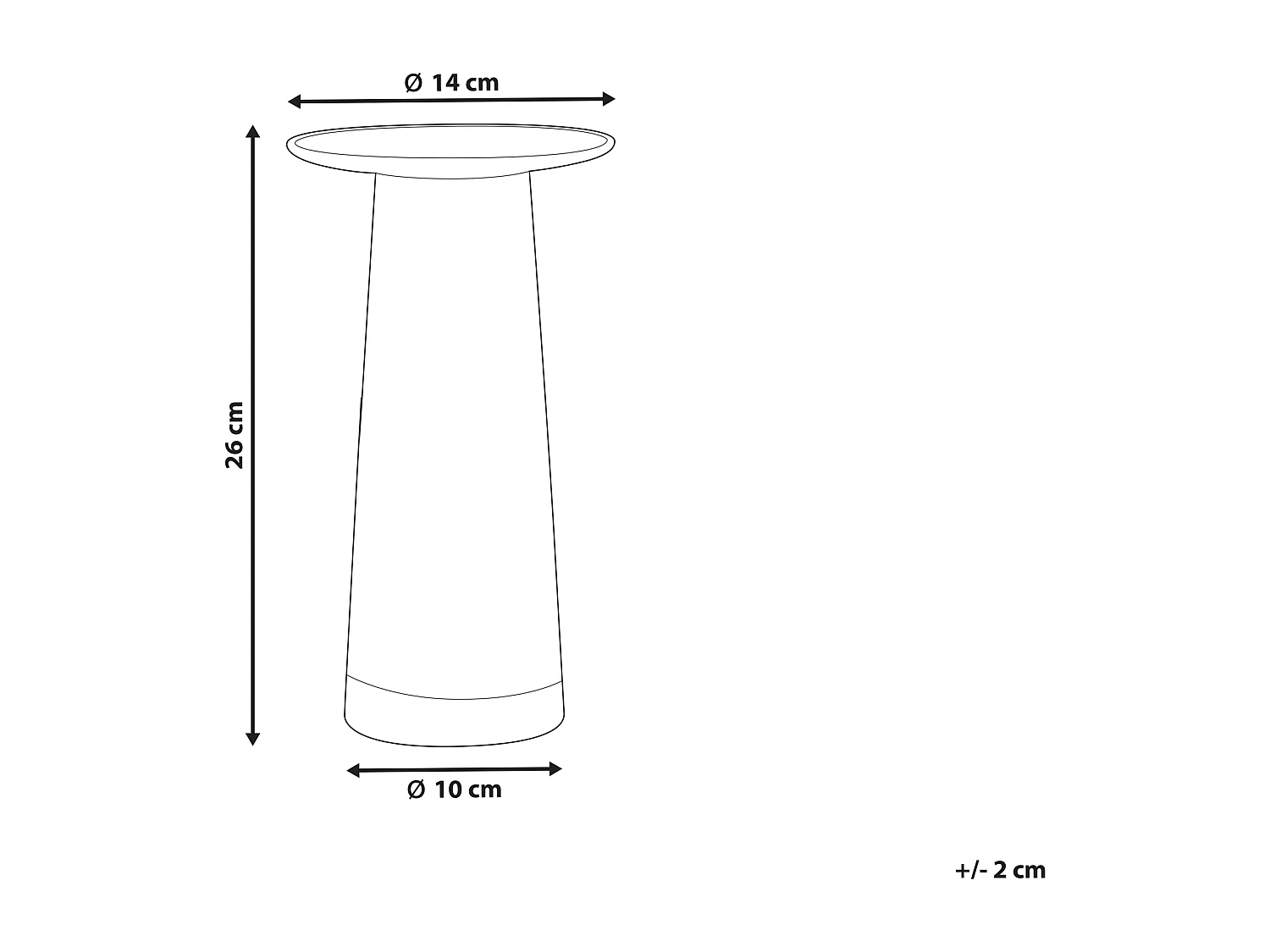 Vase à fleurs MANNA Verre 26 cm Transparent