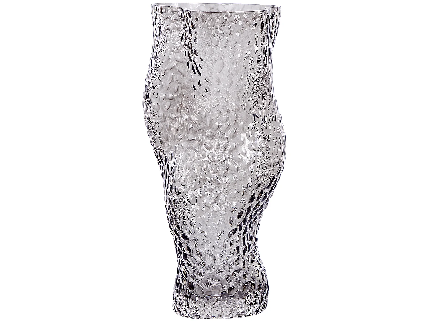 Vase à fleurs DYTIKO Verre 31 cm Gris