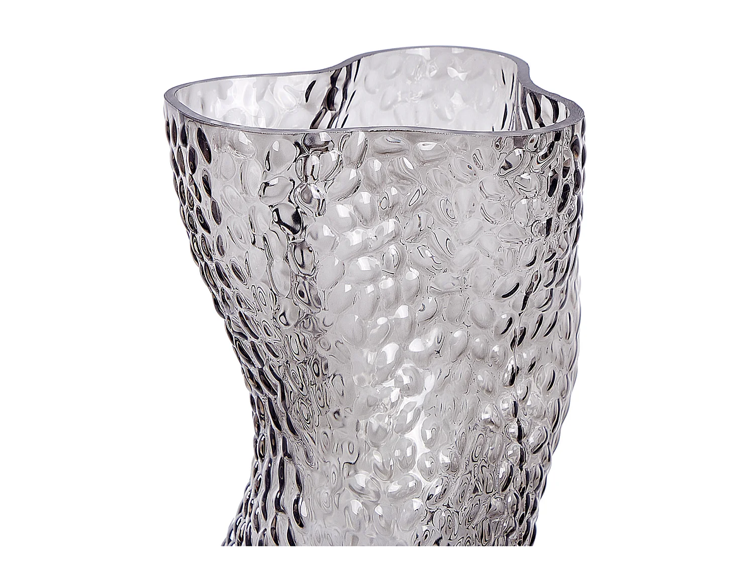 Vase à fleurs DYTIKO Verre 31 cm Gris