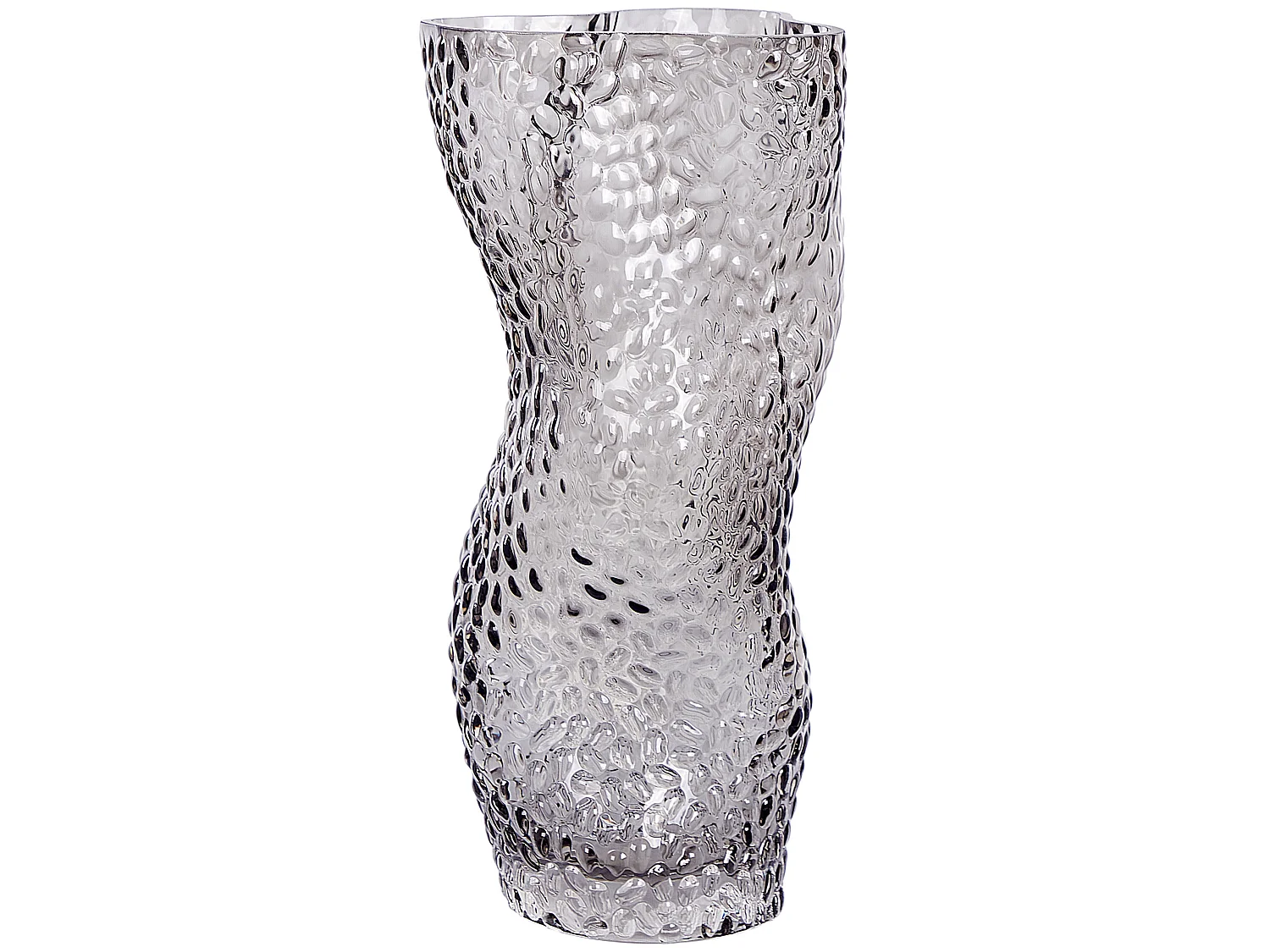 Vase à fleurs DYTIKO Verre 31 cm Gris