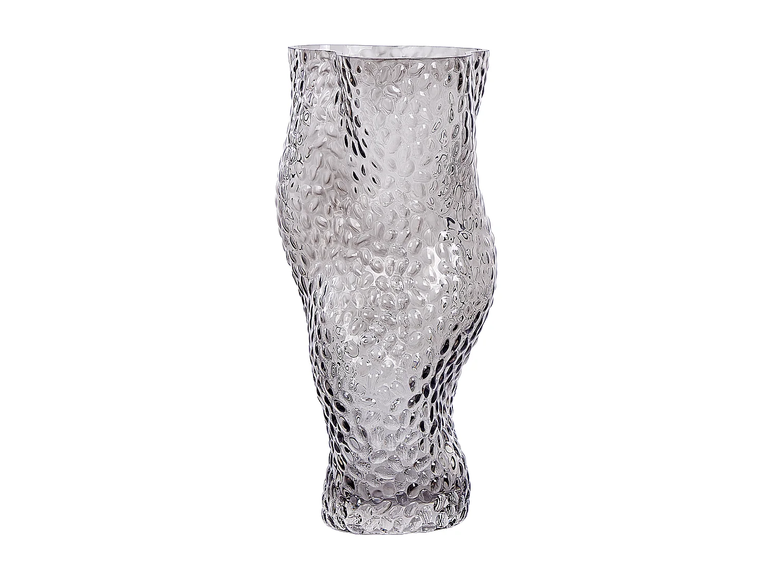 Vase à fleurs DYTIKO Verre 31 cm Gris