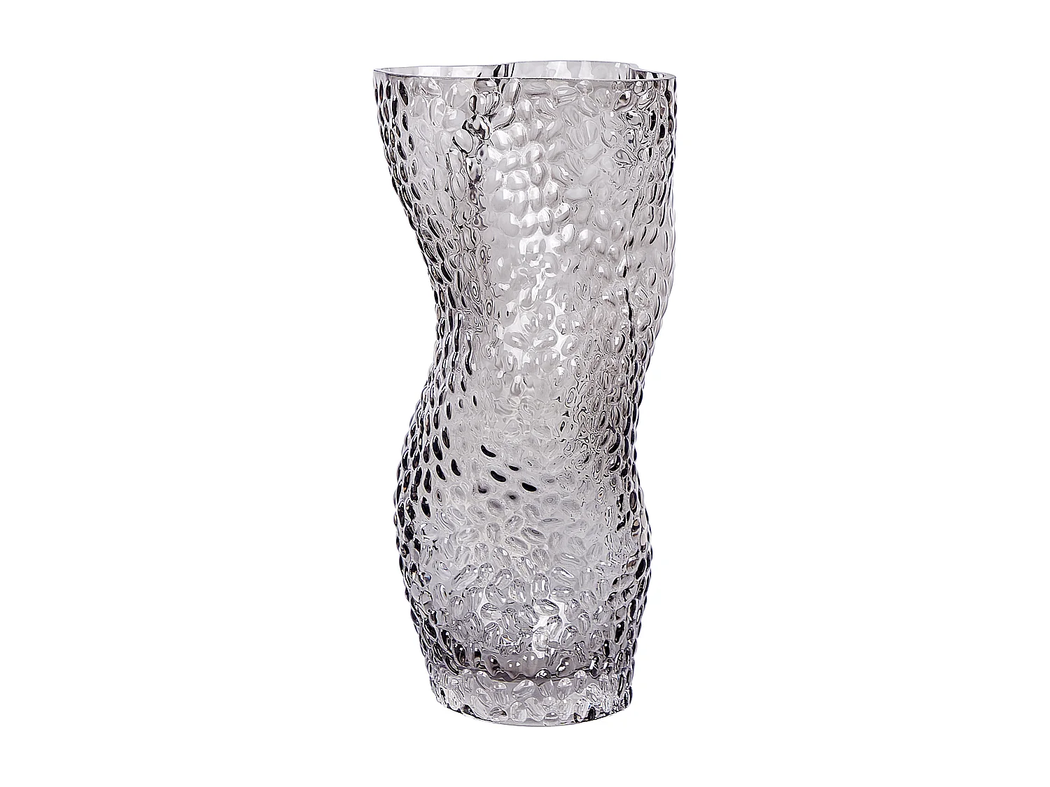 Vase à fleurs DYTIKO Verre 31 cm Gris