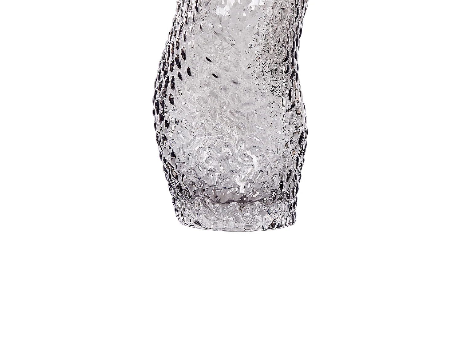 Blumenvase DYTIKO Glas 31 cm Grau