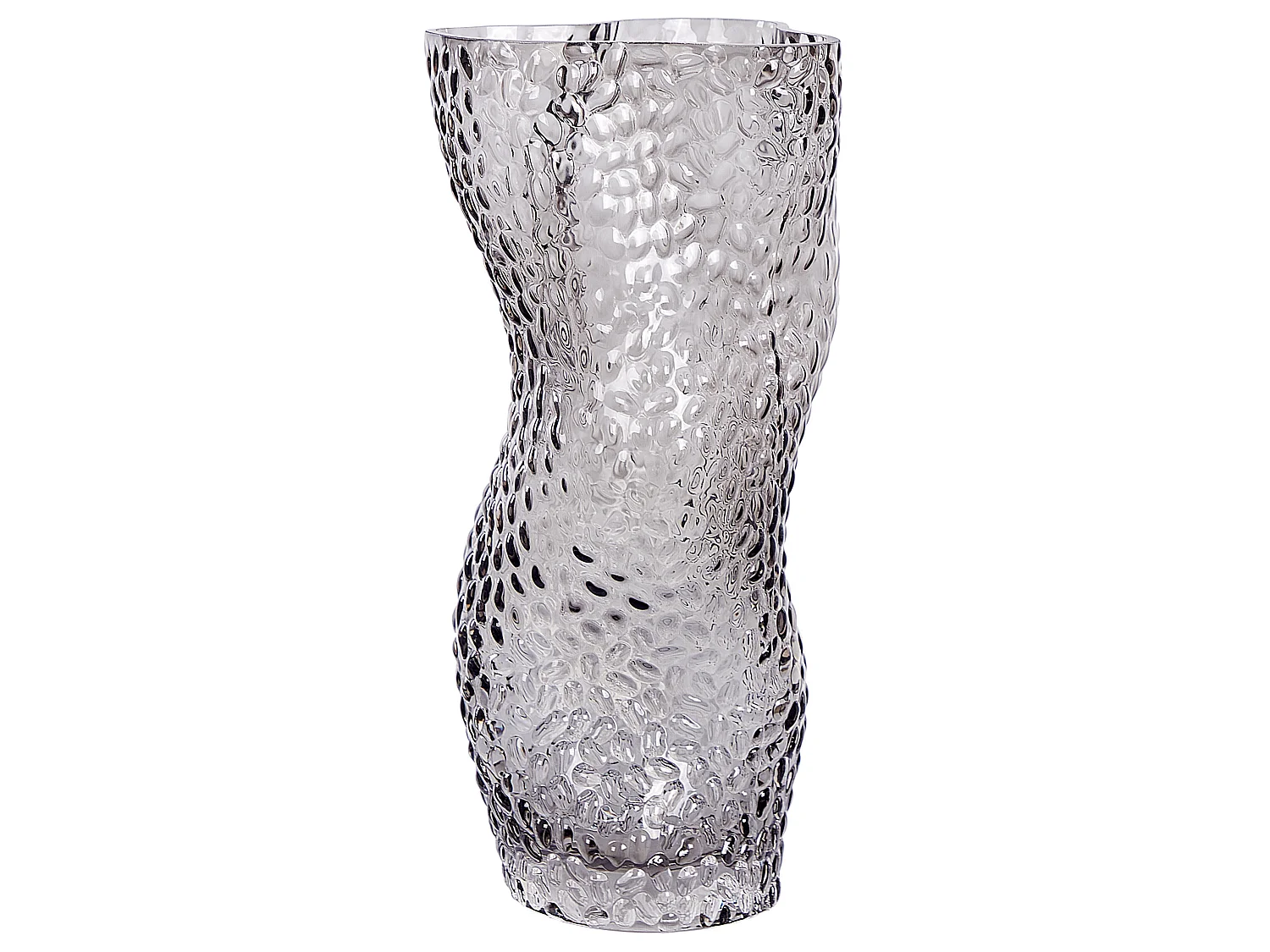 Vase à fleurs DYTIKO Verre 31 cm Gris