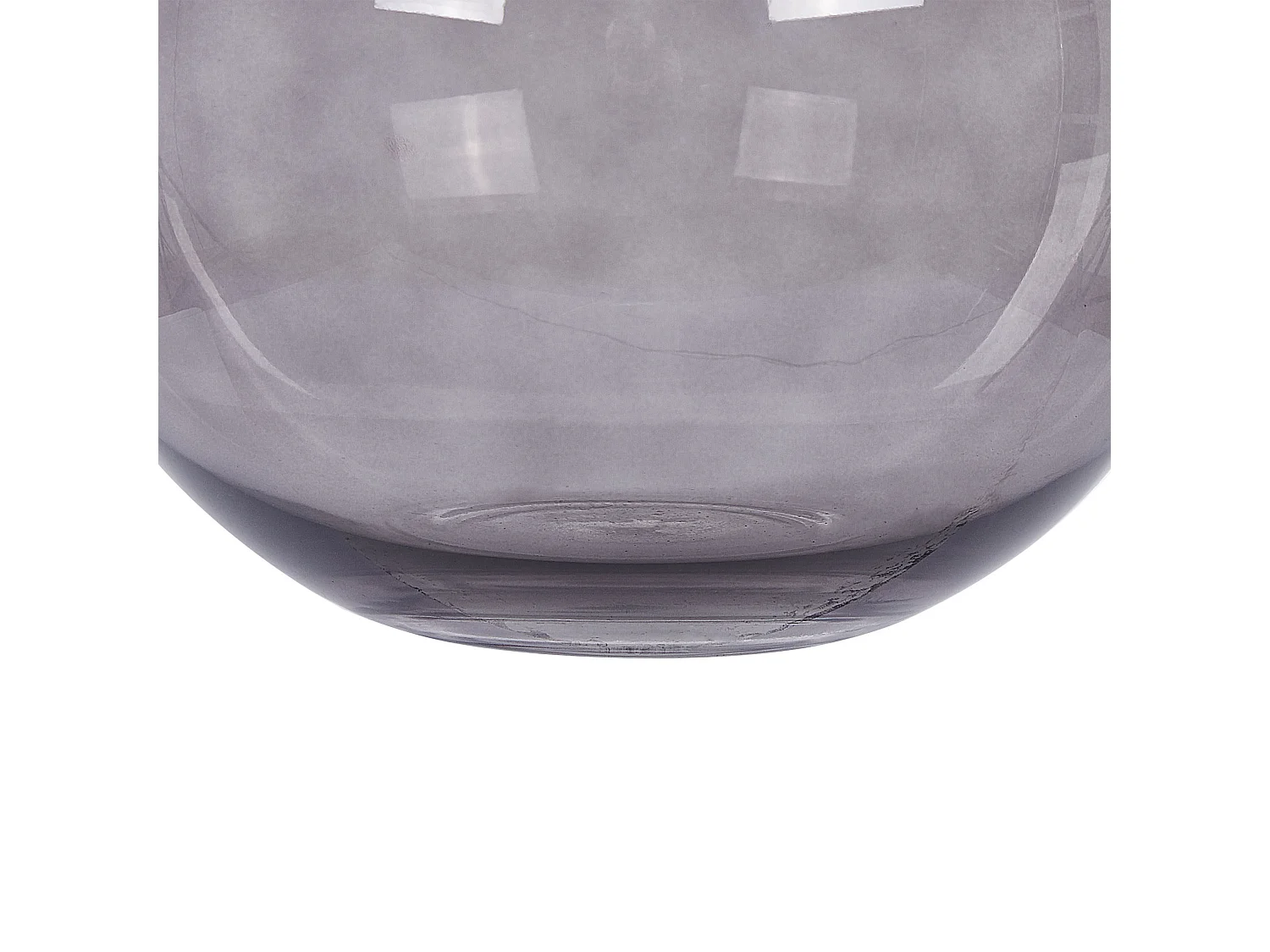 Blumenvase POLYDROSOS Glas 22 cm Grau