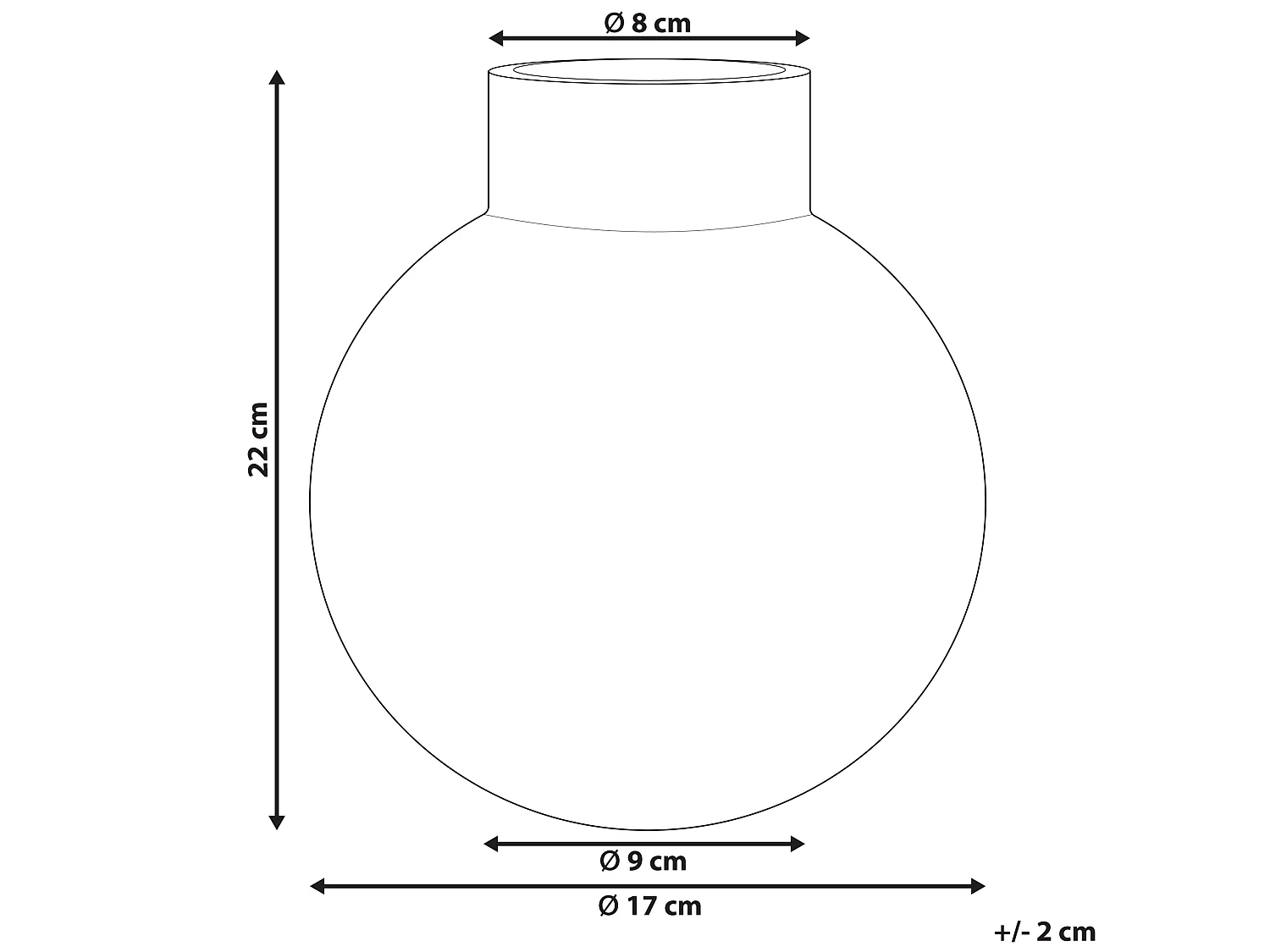 Vaso da fiori POLYDROSOS Vetro 22 cm Grigio
