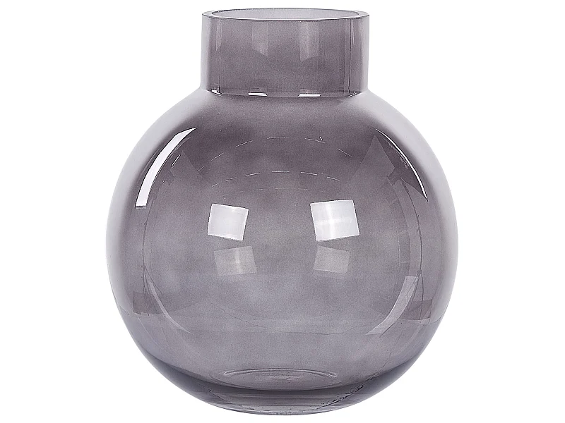 Vase à fleurs POLYDROSOS Verre 22 cm Gris