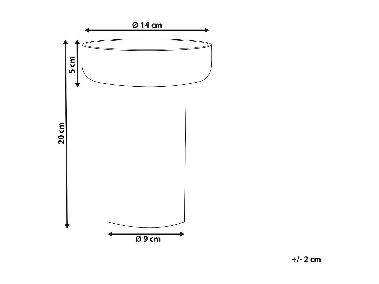 Vaso da fiori PLATANIA Vetro 20 cm Arancione