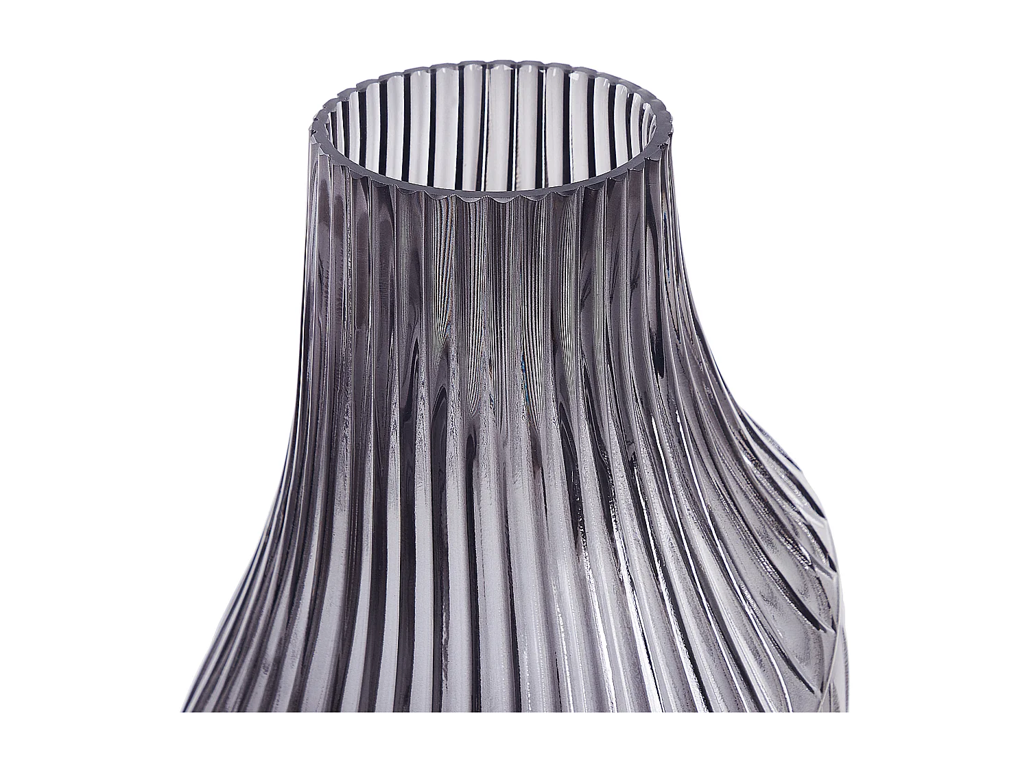 Vase à fleurs MYRSINA Verre 36 cm Gris