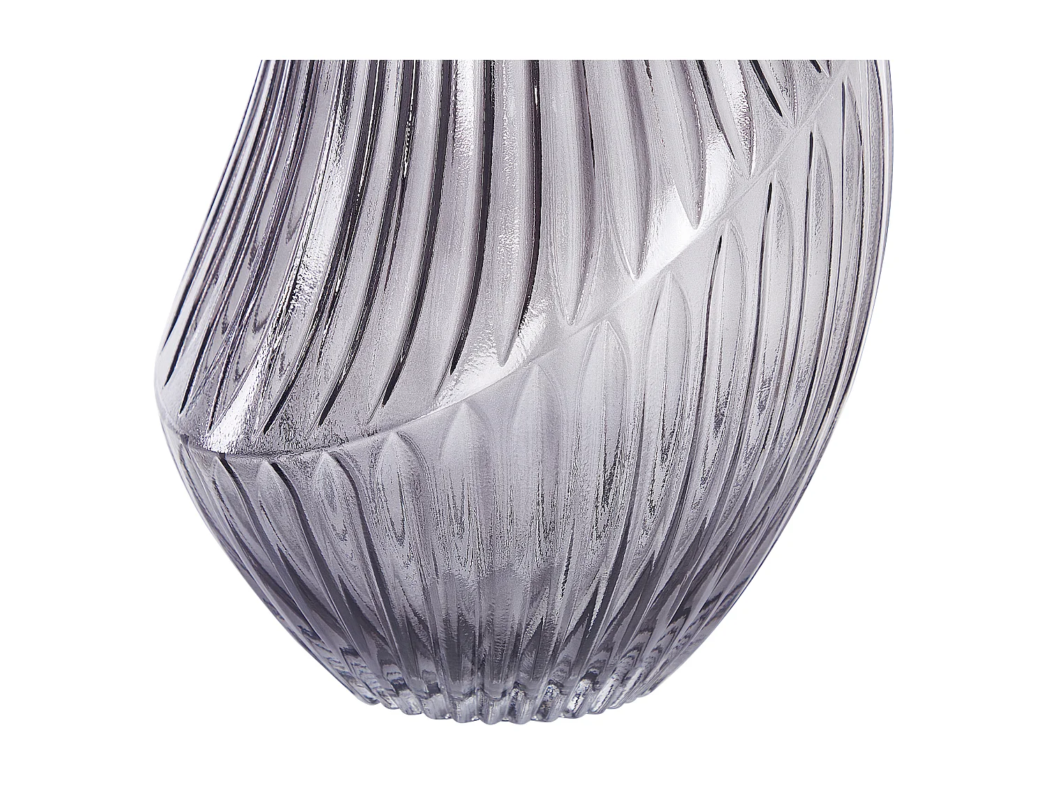 Vase à fleurs MYRSINA Verre 36 cm Gris