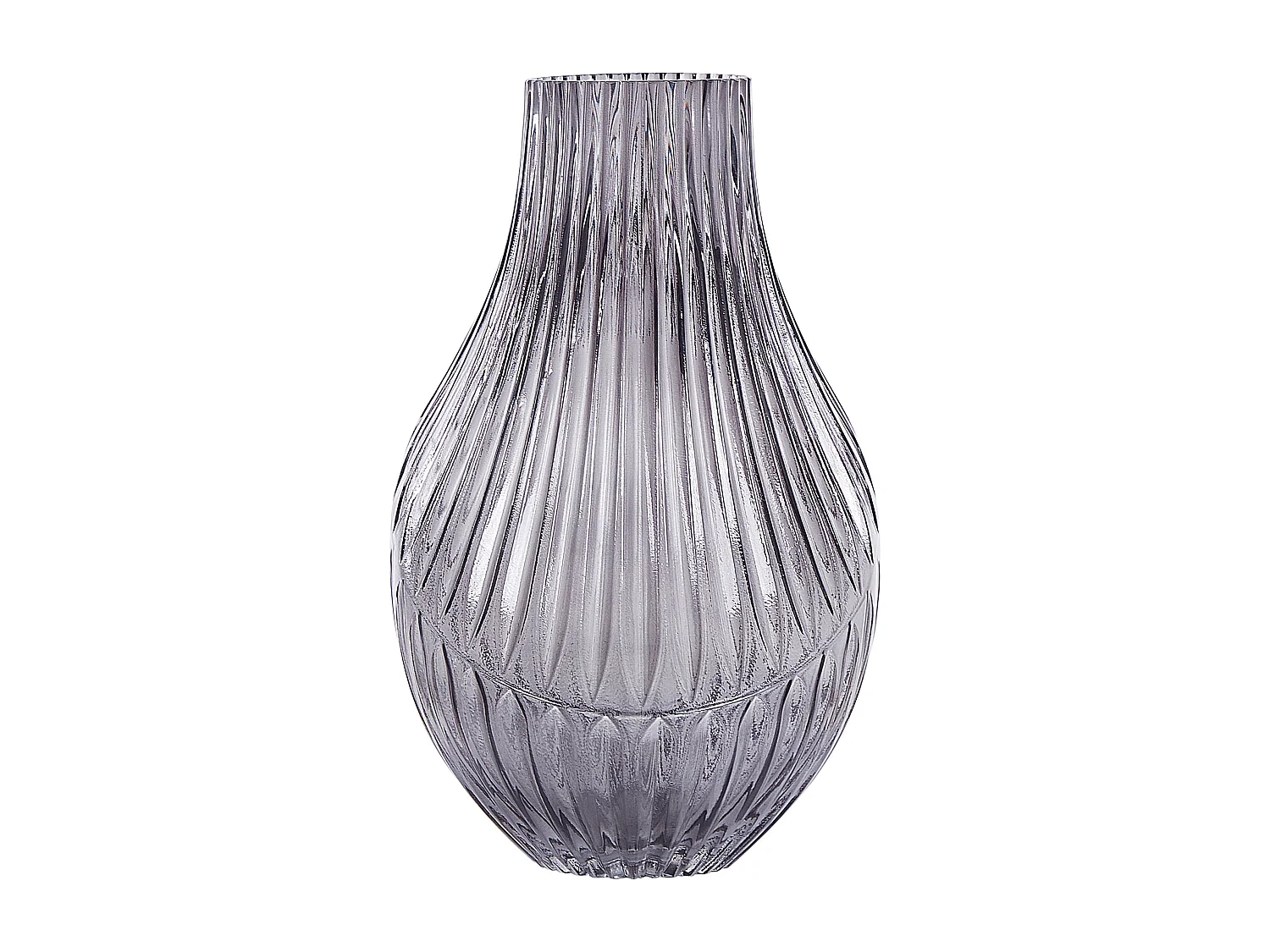 Vaso da fiori MYRSINA Vetro 36 cm Grigio