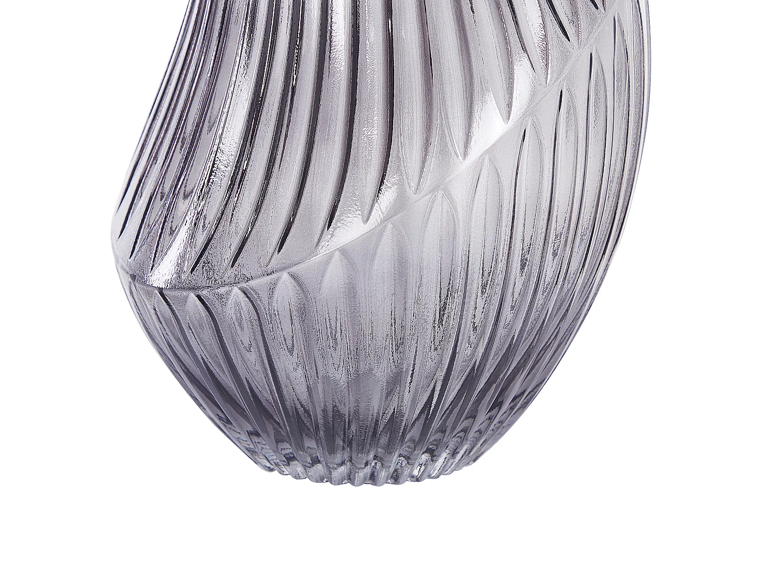 Bloemenvaas MYRSINA Glas 36 cm Grijs