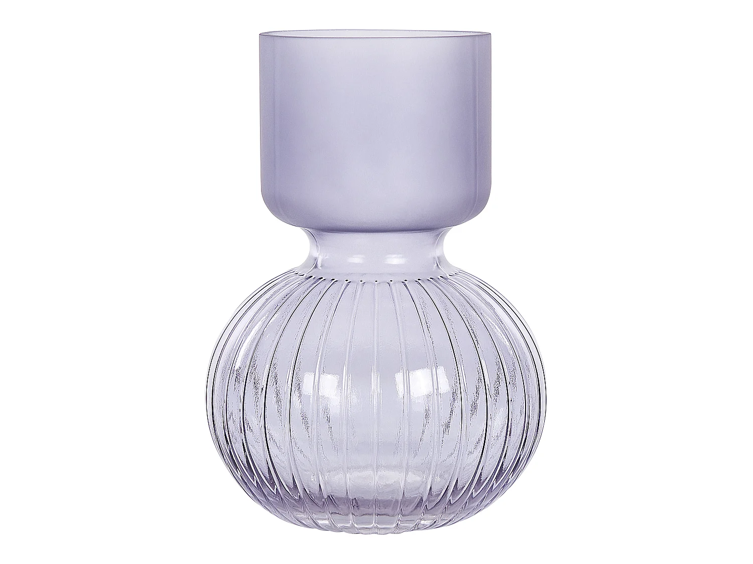 Jarrón para flores THETIDIO Vidrio 26 cm Violeta