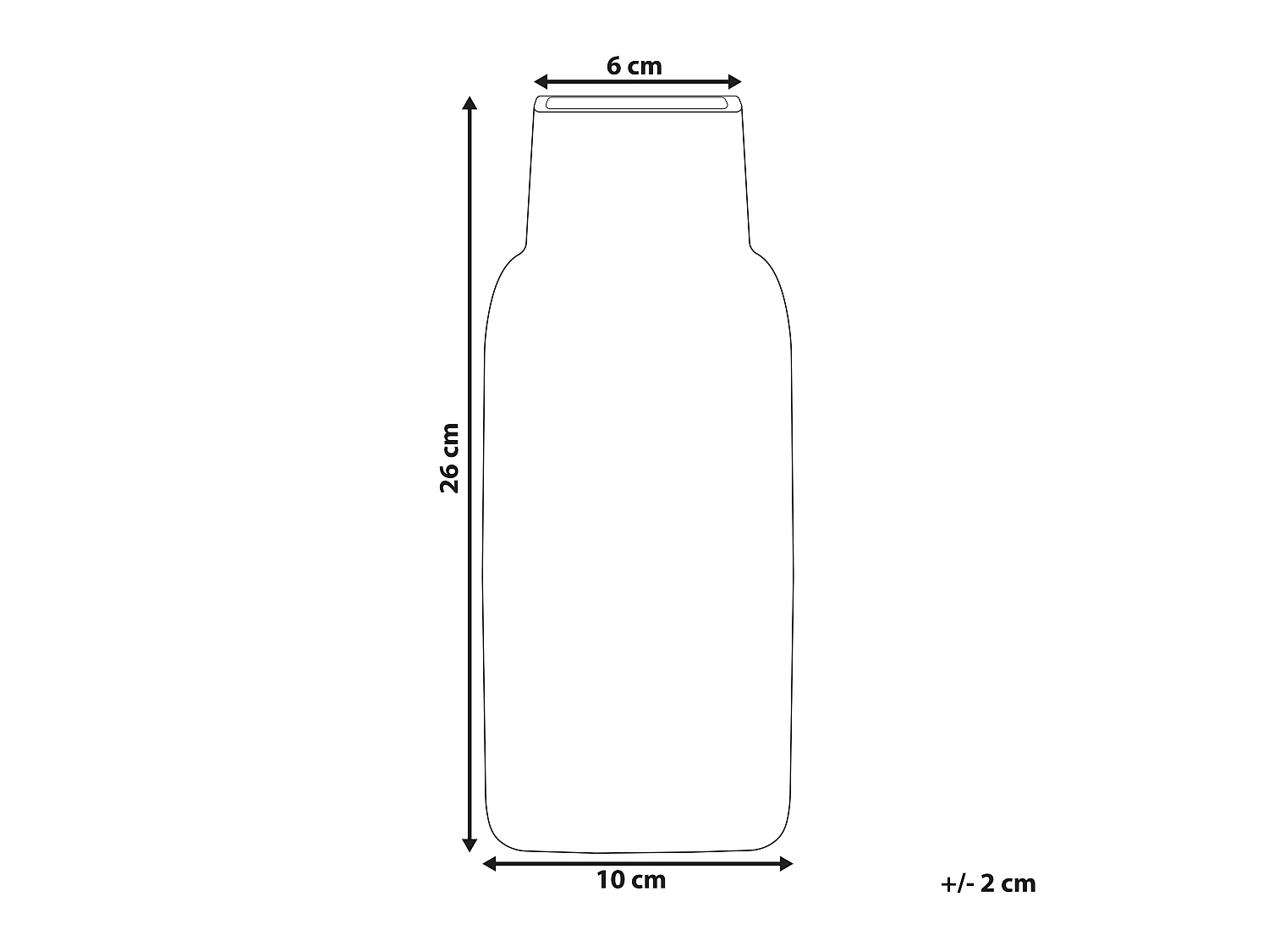 Blumenvase MERBAKA Glas 26 cm Smaragdgrün