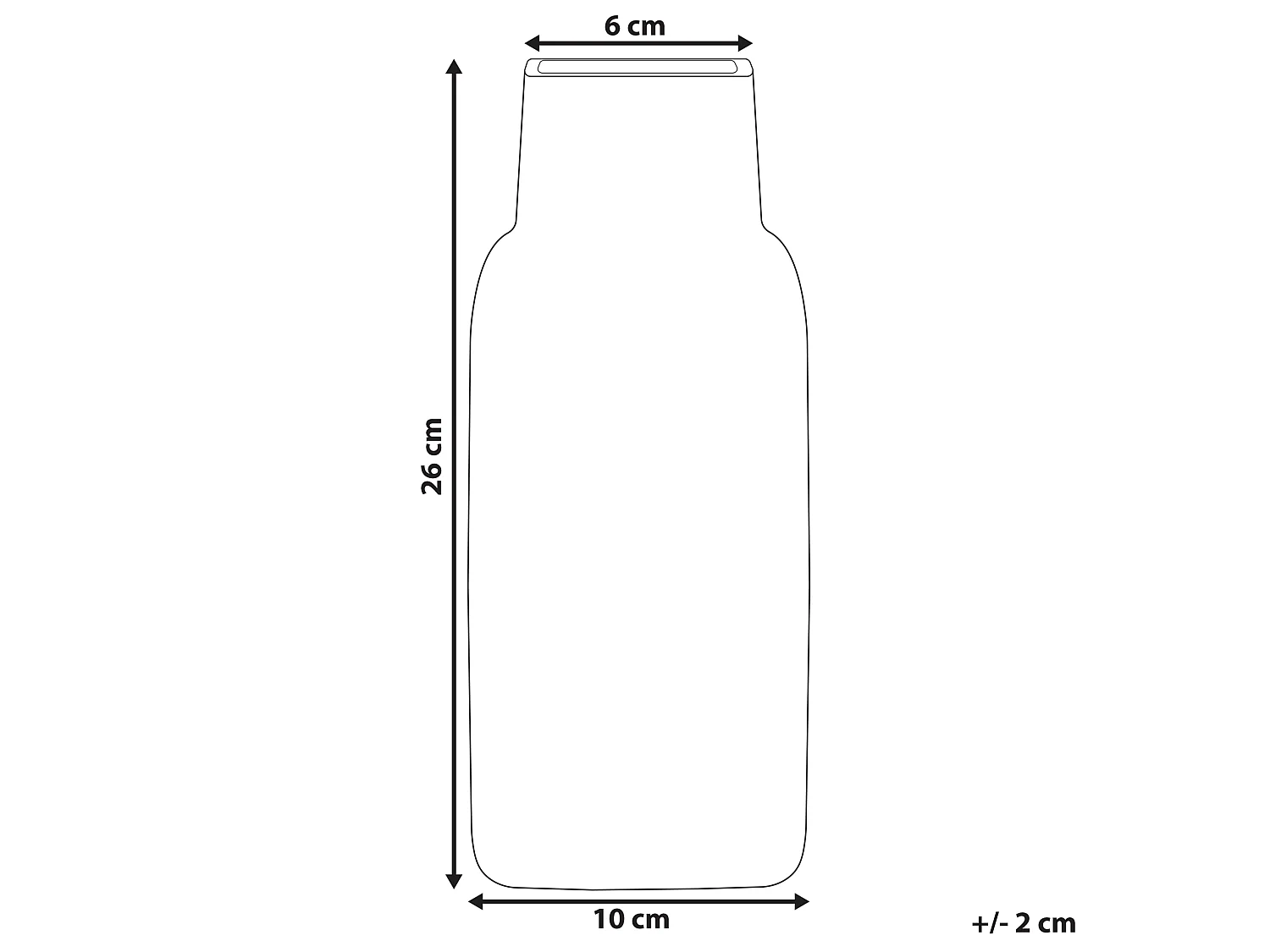 Jarrón para flores MERBAKA Vidrio 26 cm Verde esmeralda