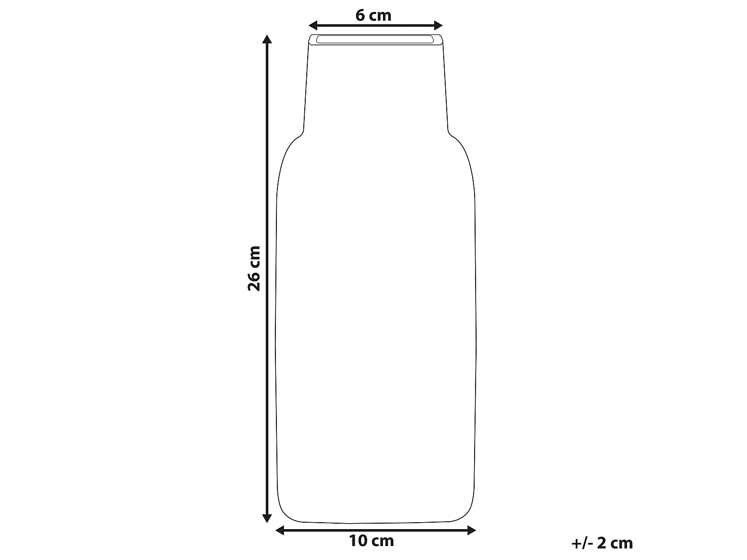 Bloemenvaas MERBAKA Glas 26 cm Smaragdgroen
