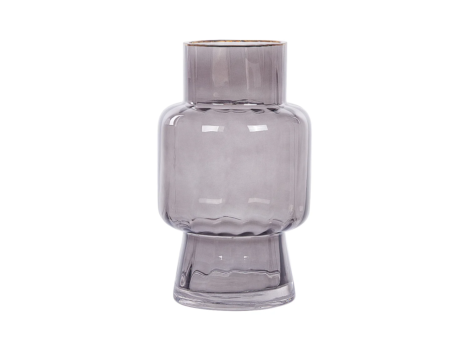 Blumenvase MEGALO Glas 26 cm Grau