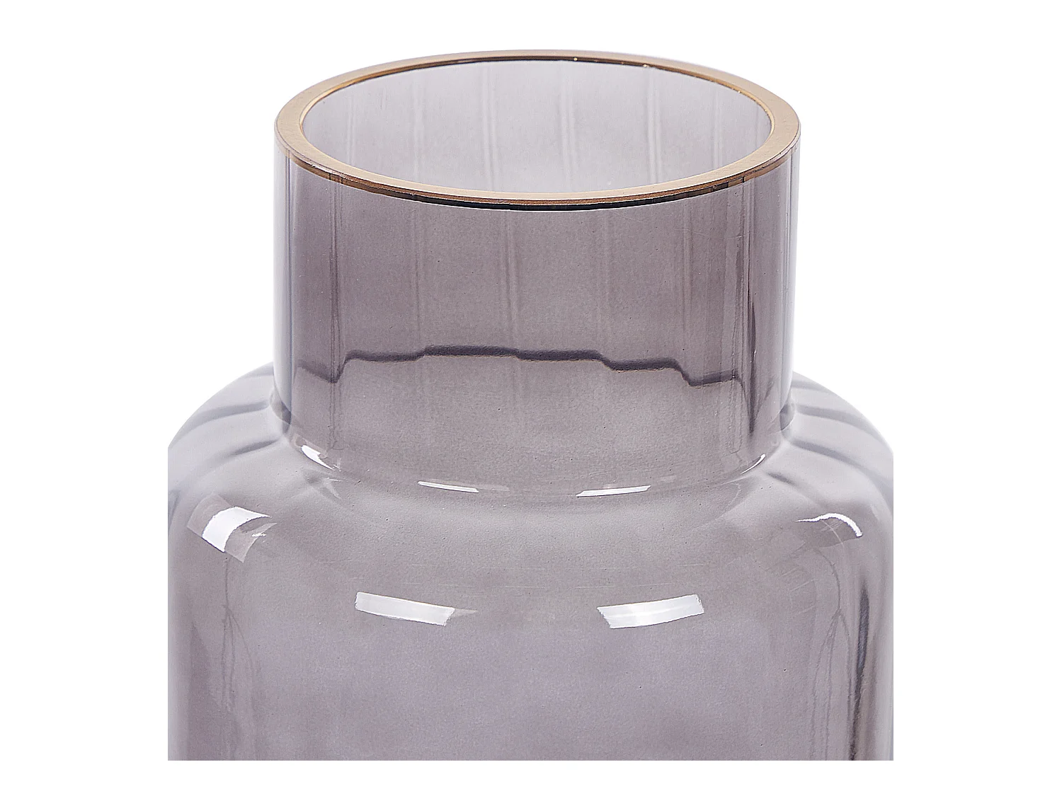 Blumenvase MEGALO Glas 26 cm Grau