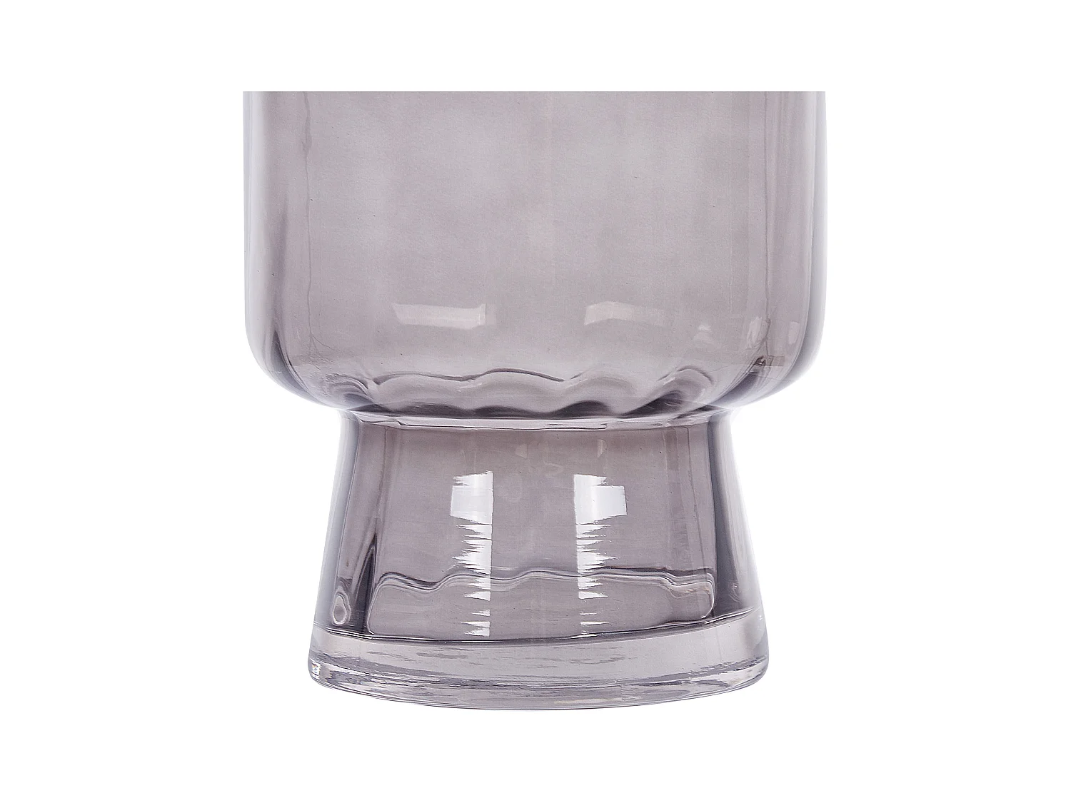 Blumenvase MEGALO Glas 26 cm Grau