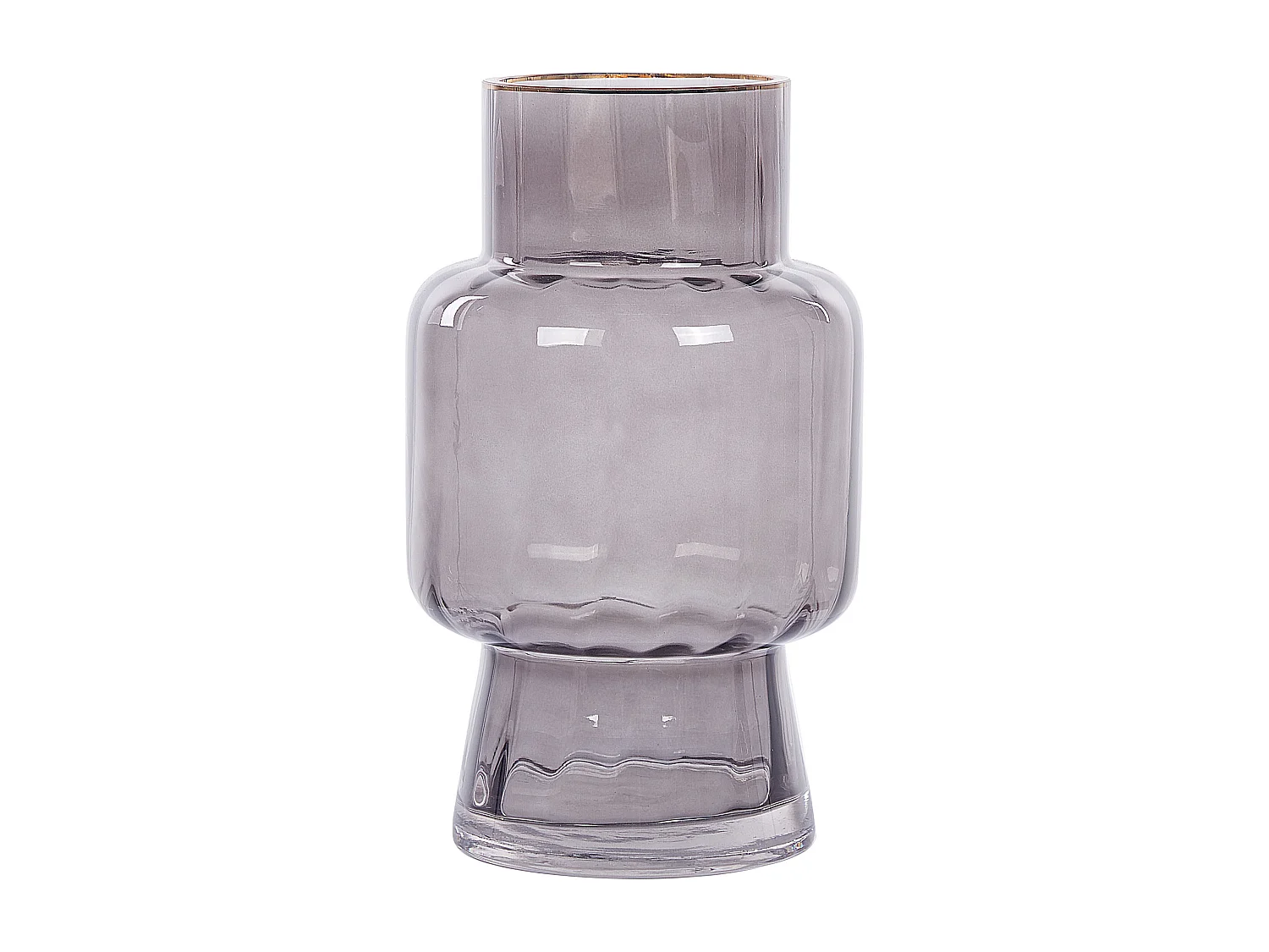 Blumenvase MEGALO Glas 26 cm Grau