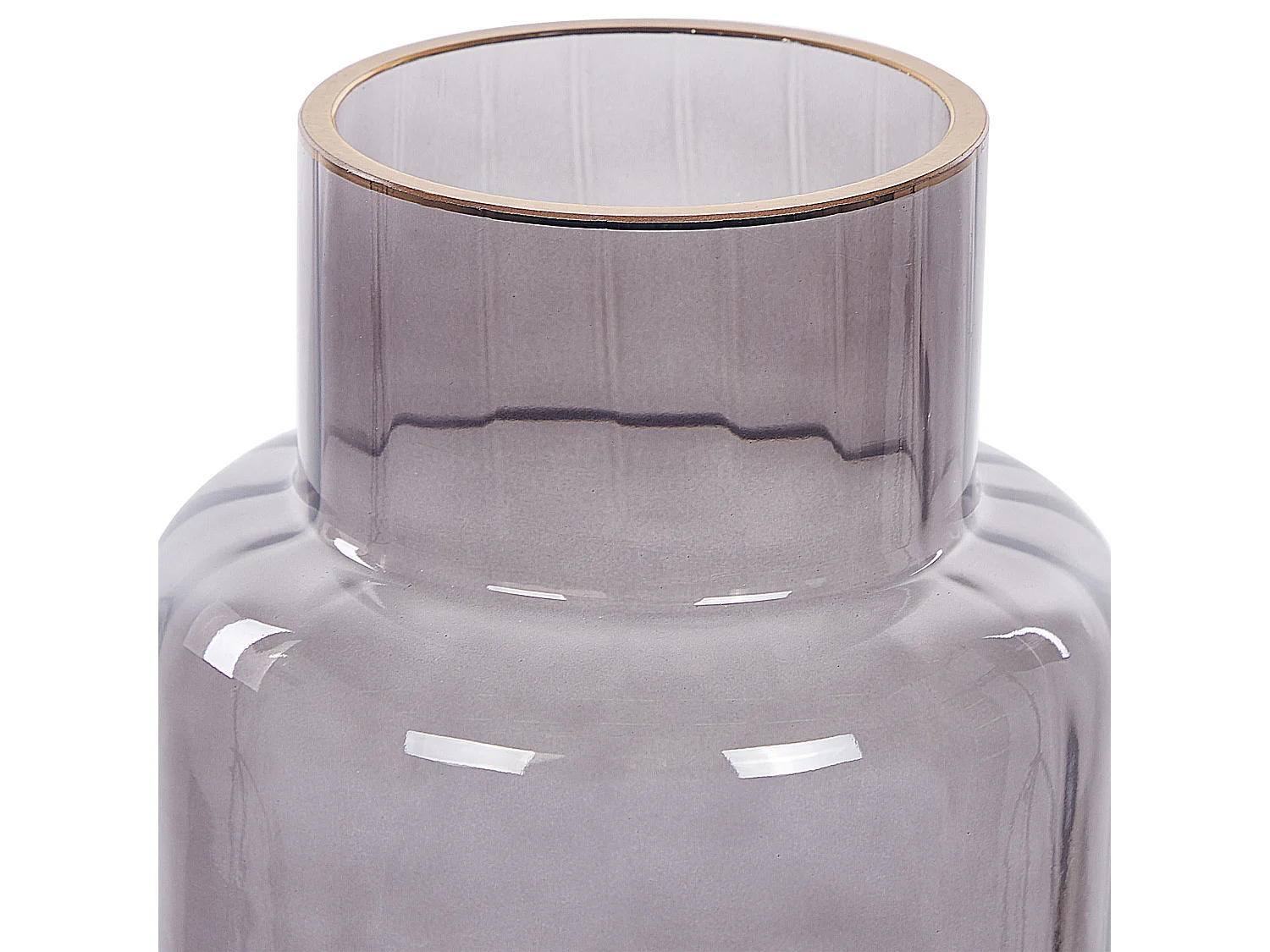 Blumenvase MEGALO Glas 26 cm Grau